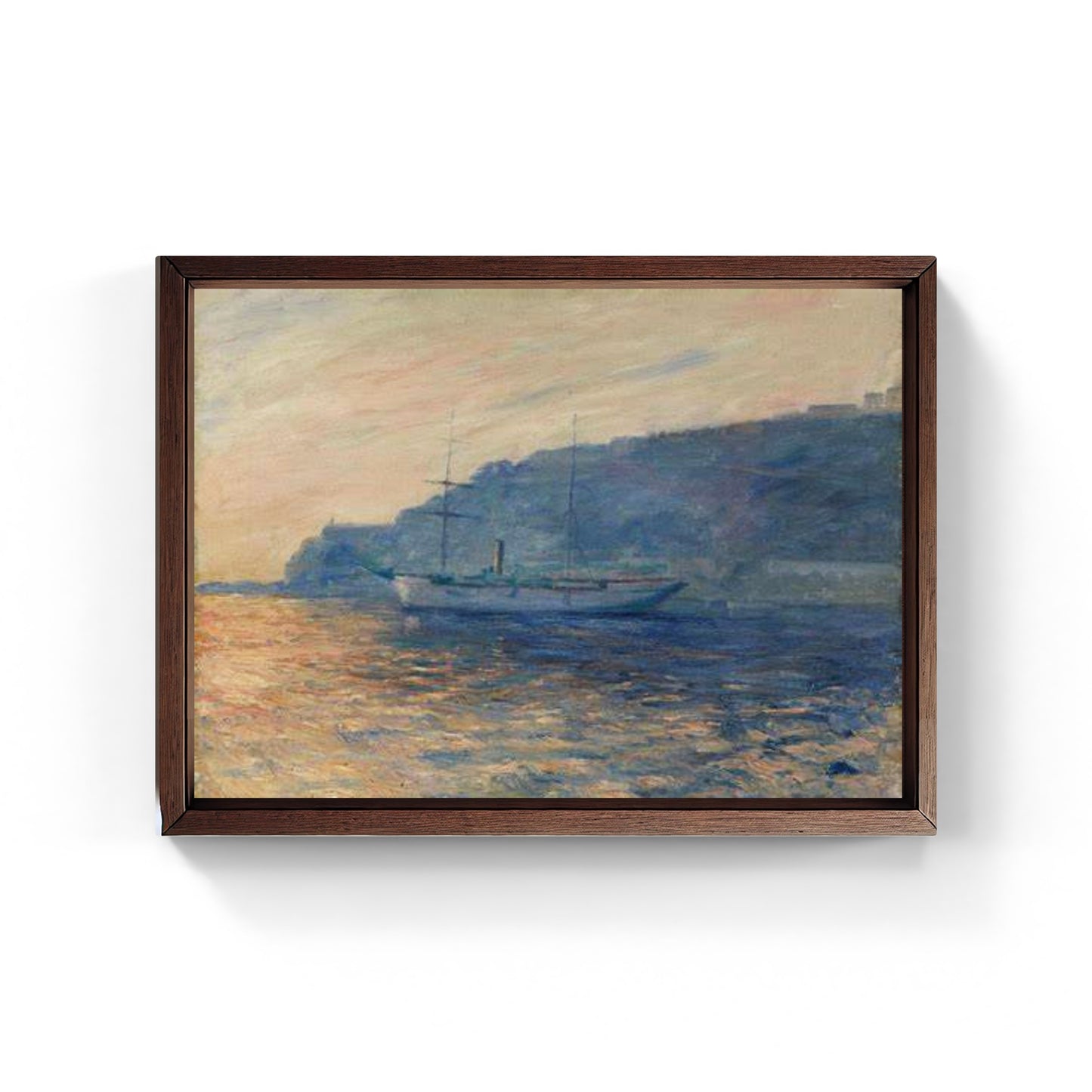 The bay of Monaco, painting by Claude Monet