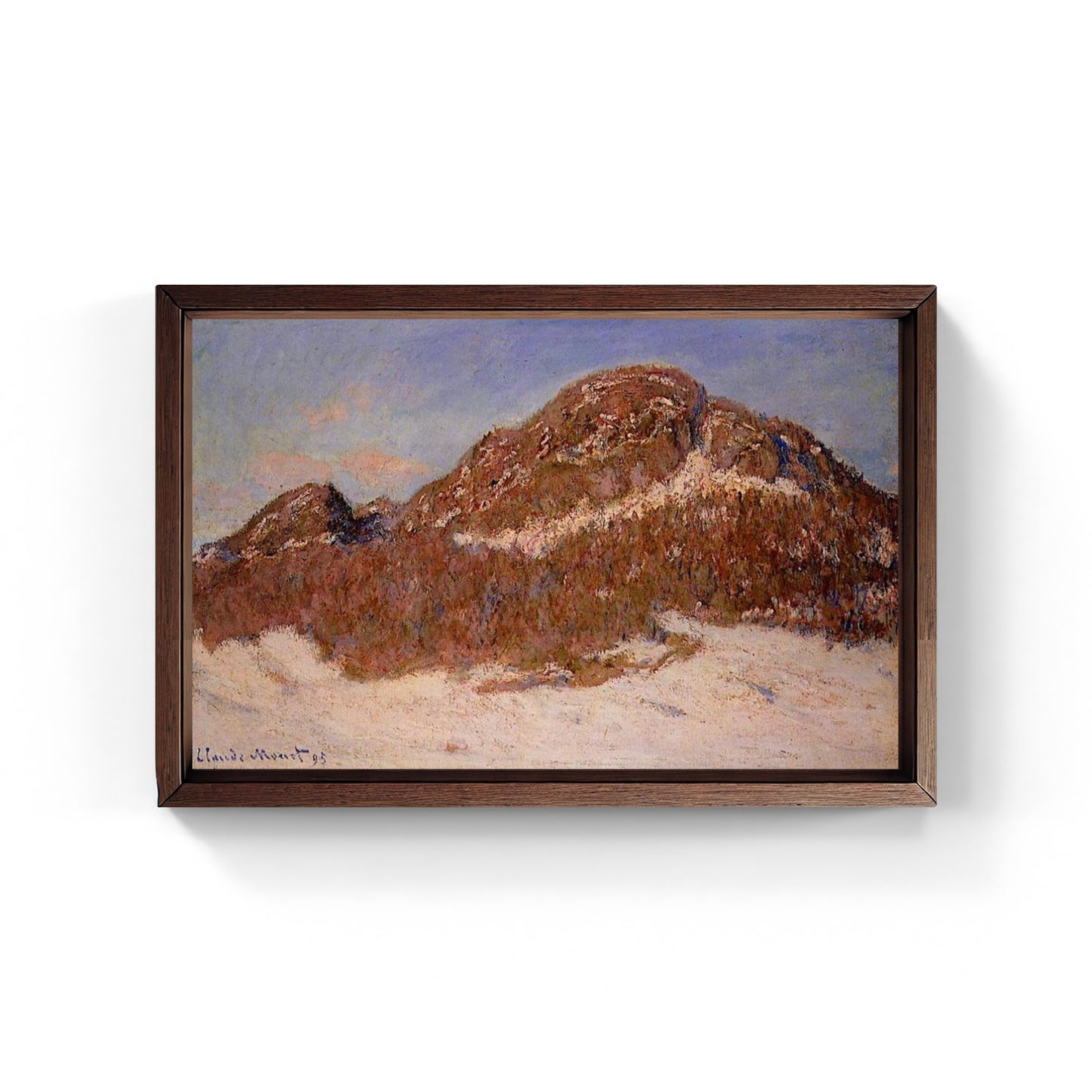 Il monte Kolsass sun effect, quadro di Claude Monet