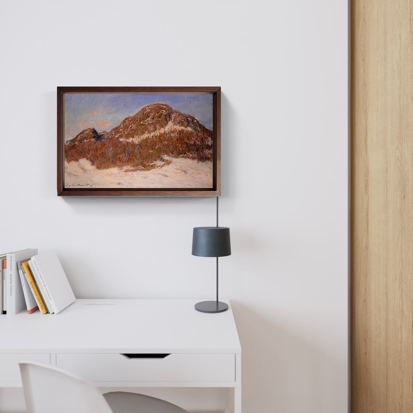 Il monte Kolsass sun effect, quadro di Claude Monet