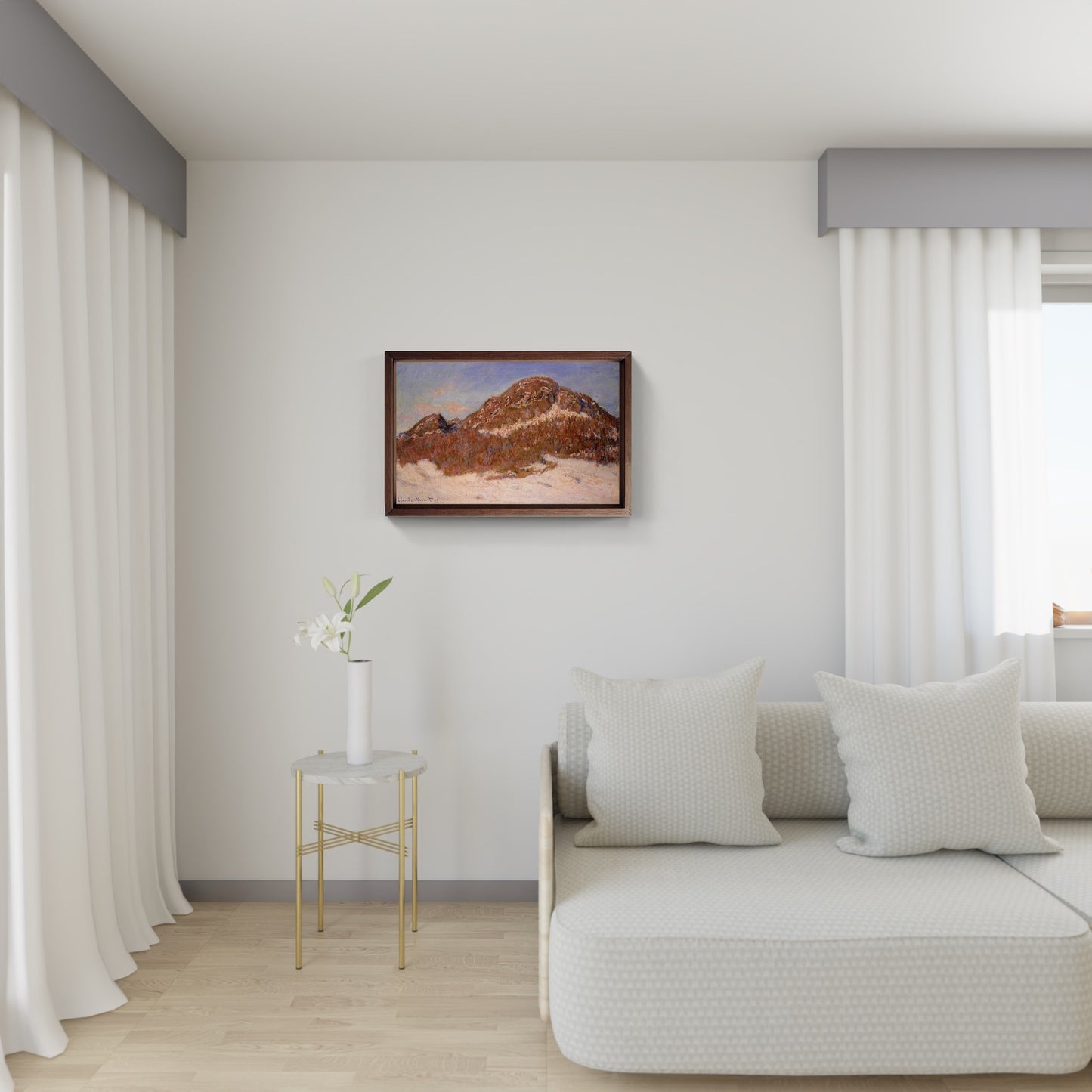 Mount Kolsaas in Sunlight, painting by Claude Monet