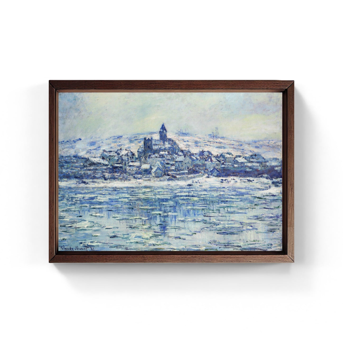 Il ghiaccio a Vetheuil, quadro di Claude Monet