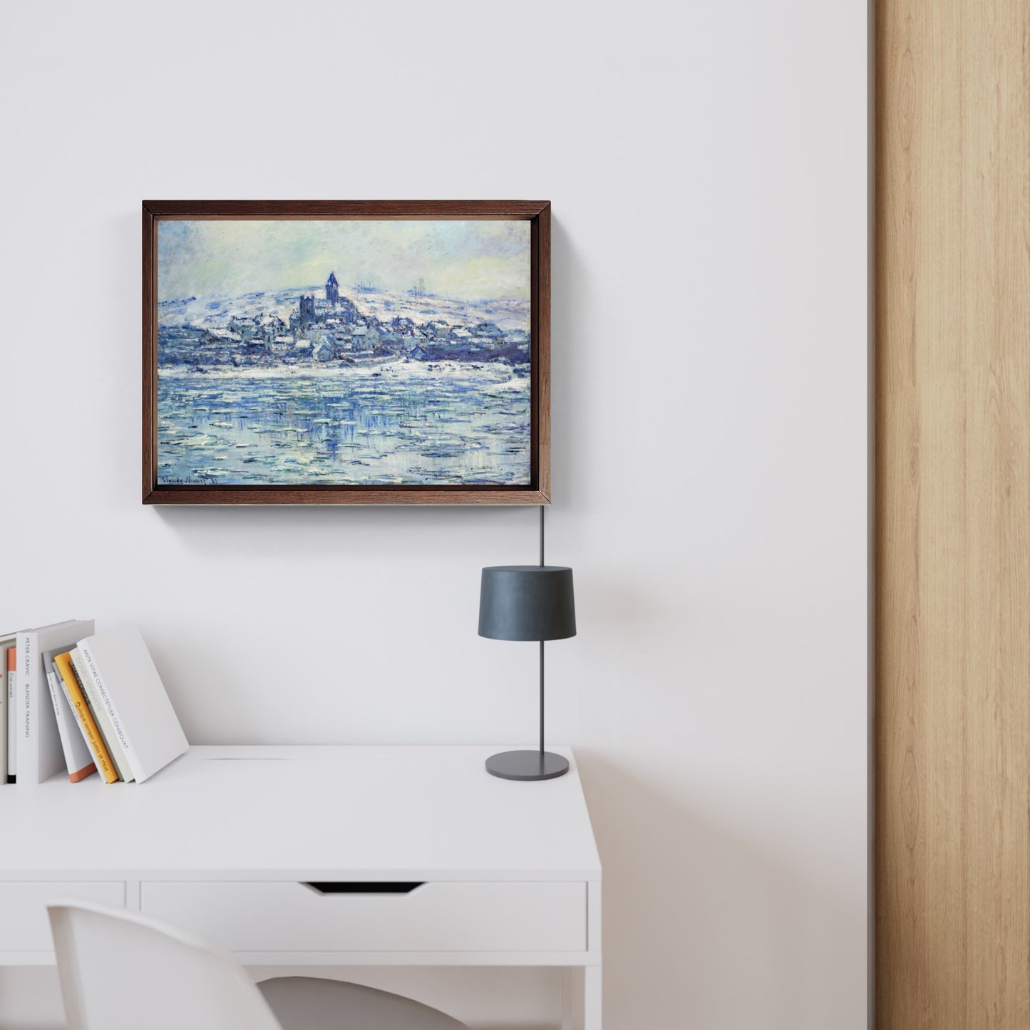 Il ghiaccio a Vetheuil, quadro di Claude Monet