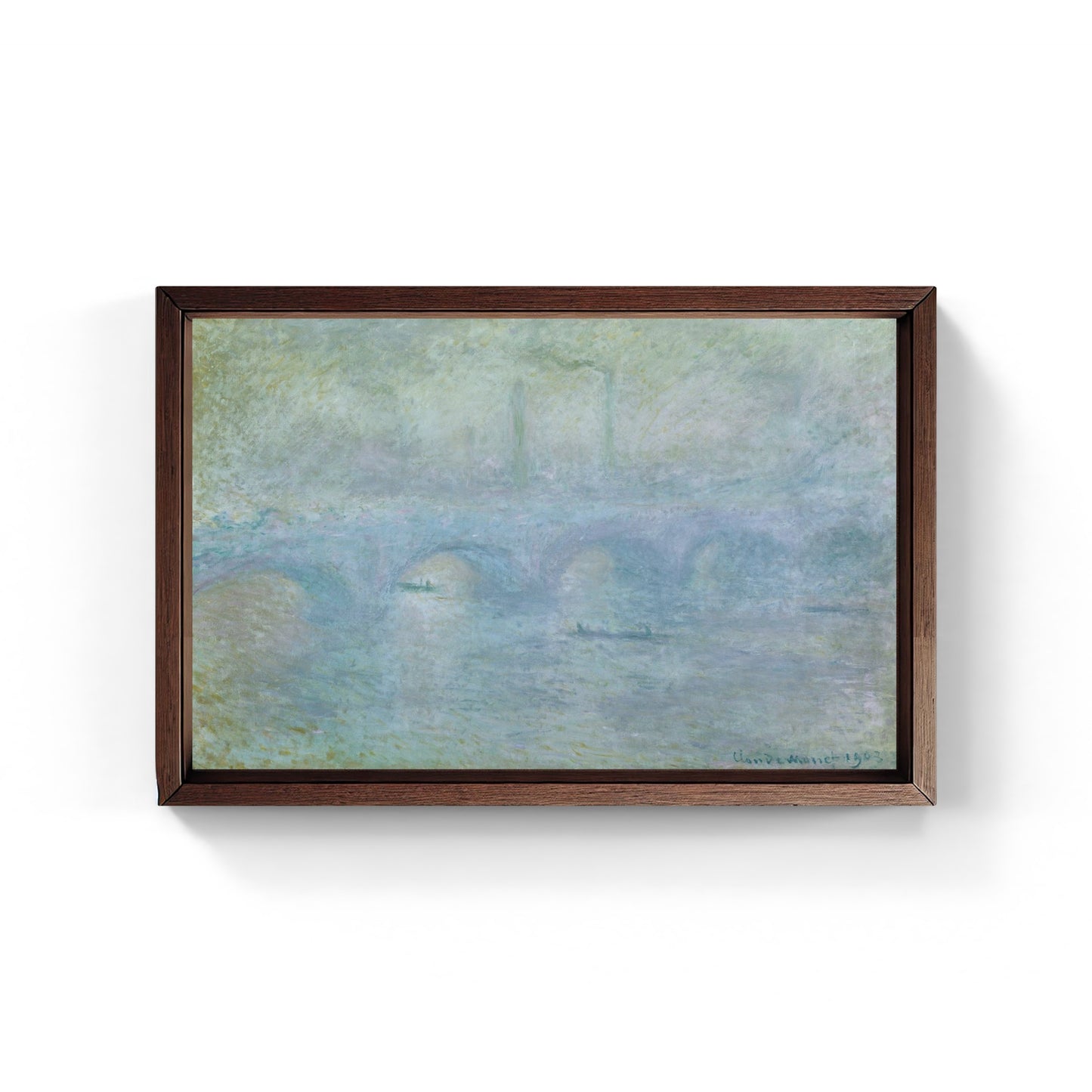 Waterloo effetto nebbia, quadro di Claude Monet