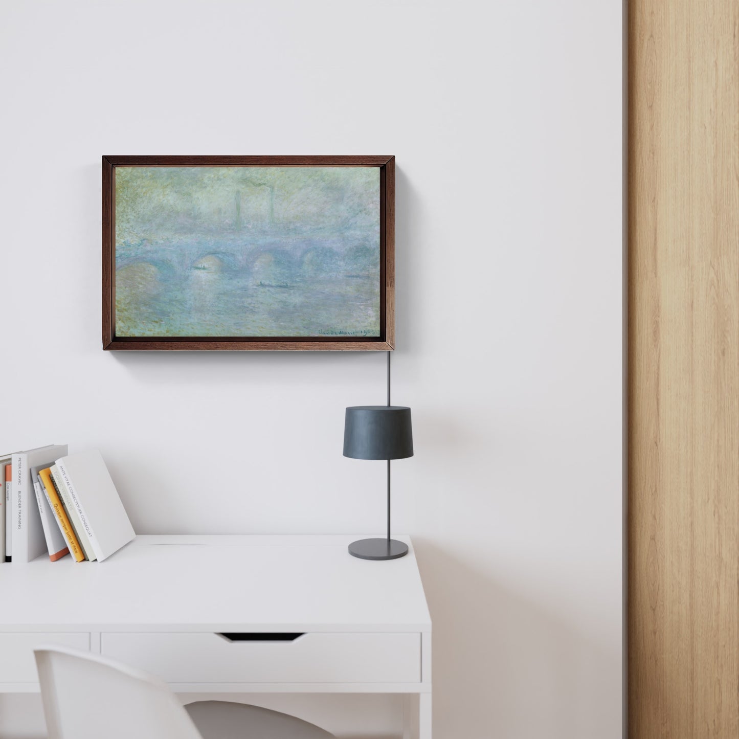 Waterloo effetto nebbia, quadro di Claude Monet