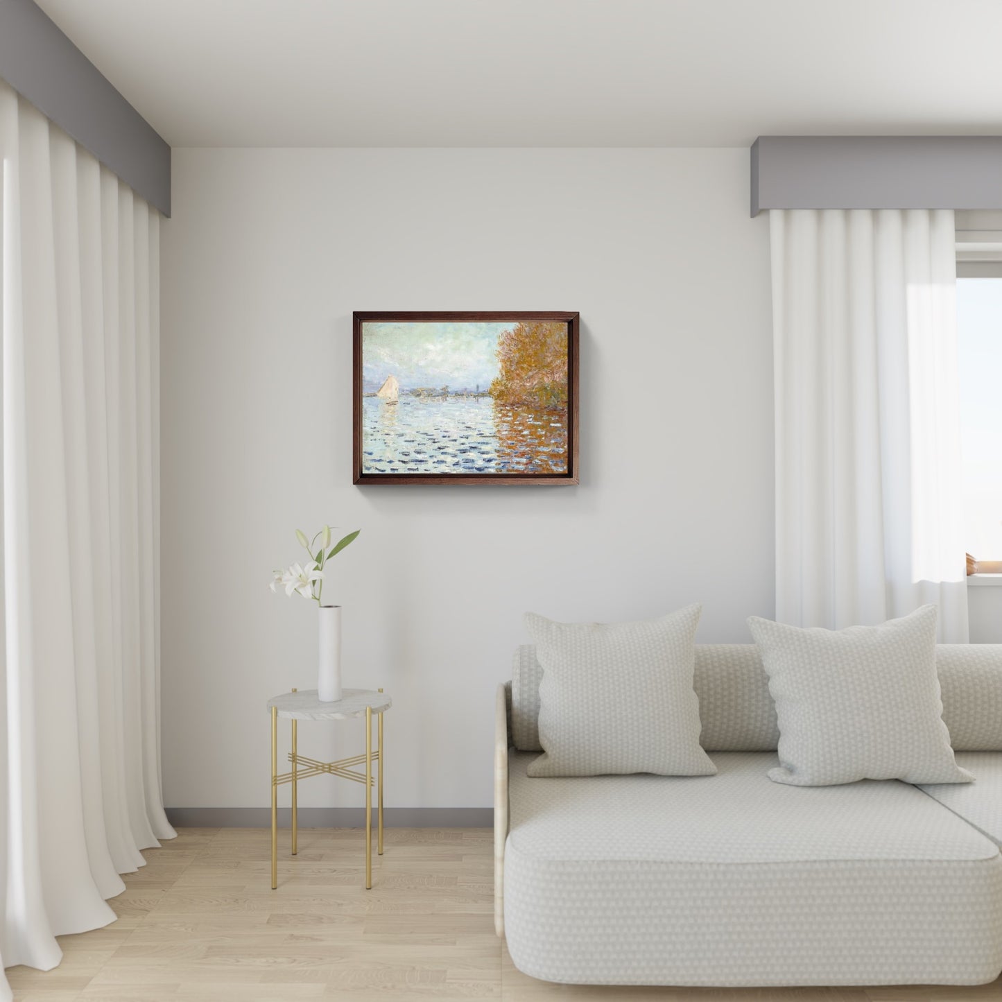 Il bacino di Argenteuil, quadro di Claude Monet