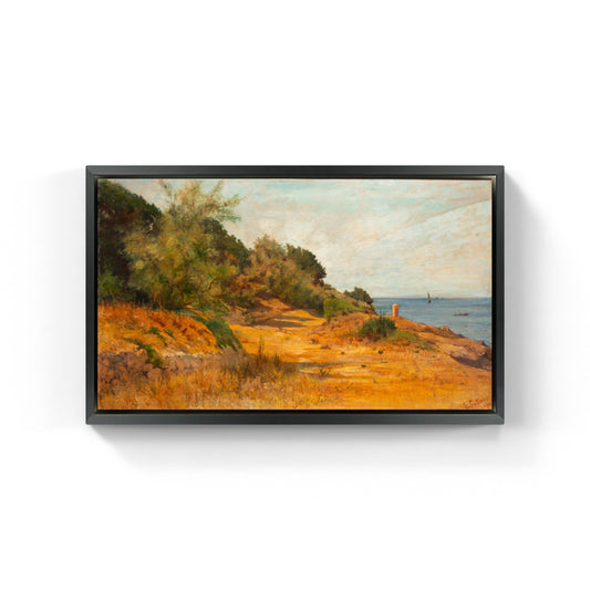 View of Vetheuil, painting by Claude Monet