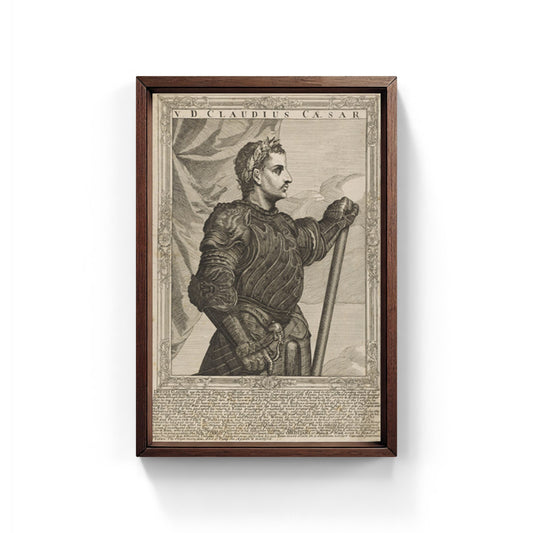 Claudius, emperor of Rome. Line engraving by A. Sadeler