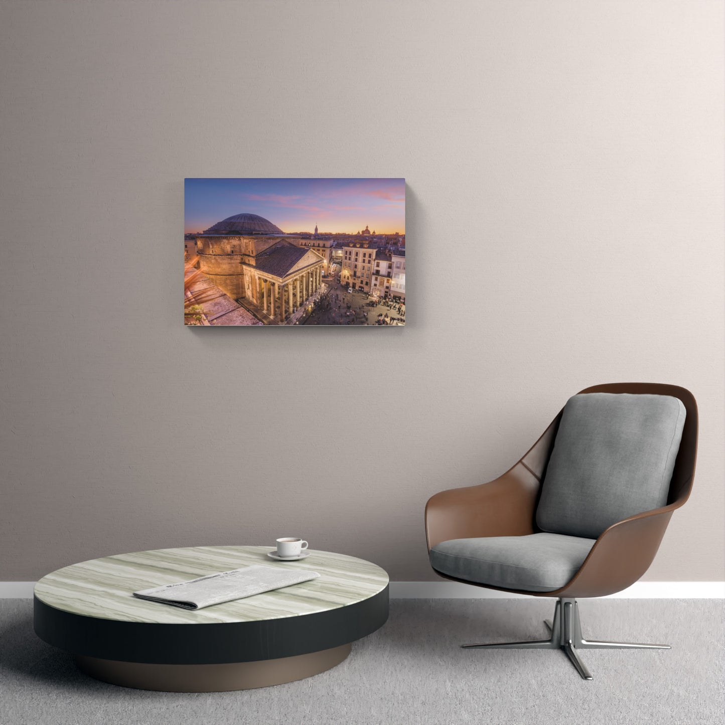 The Panthon at sunset