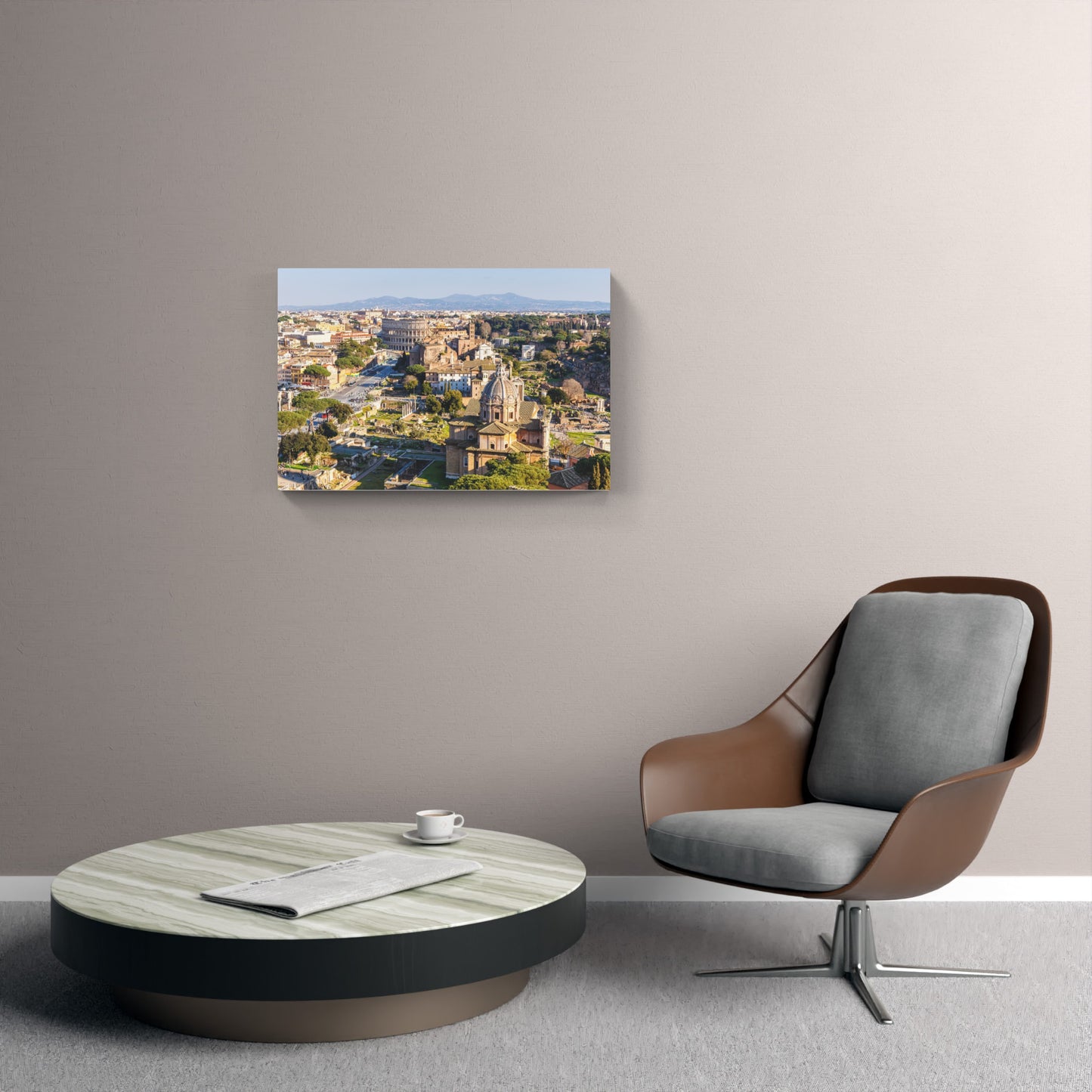 Skyline of the Roman Forum and the Colosseum, Rome