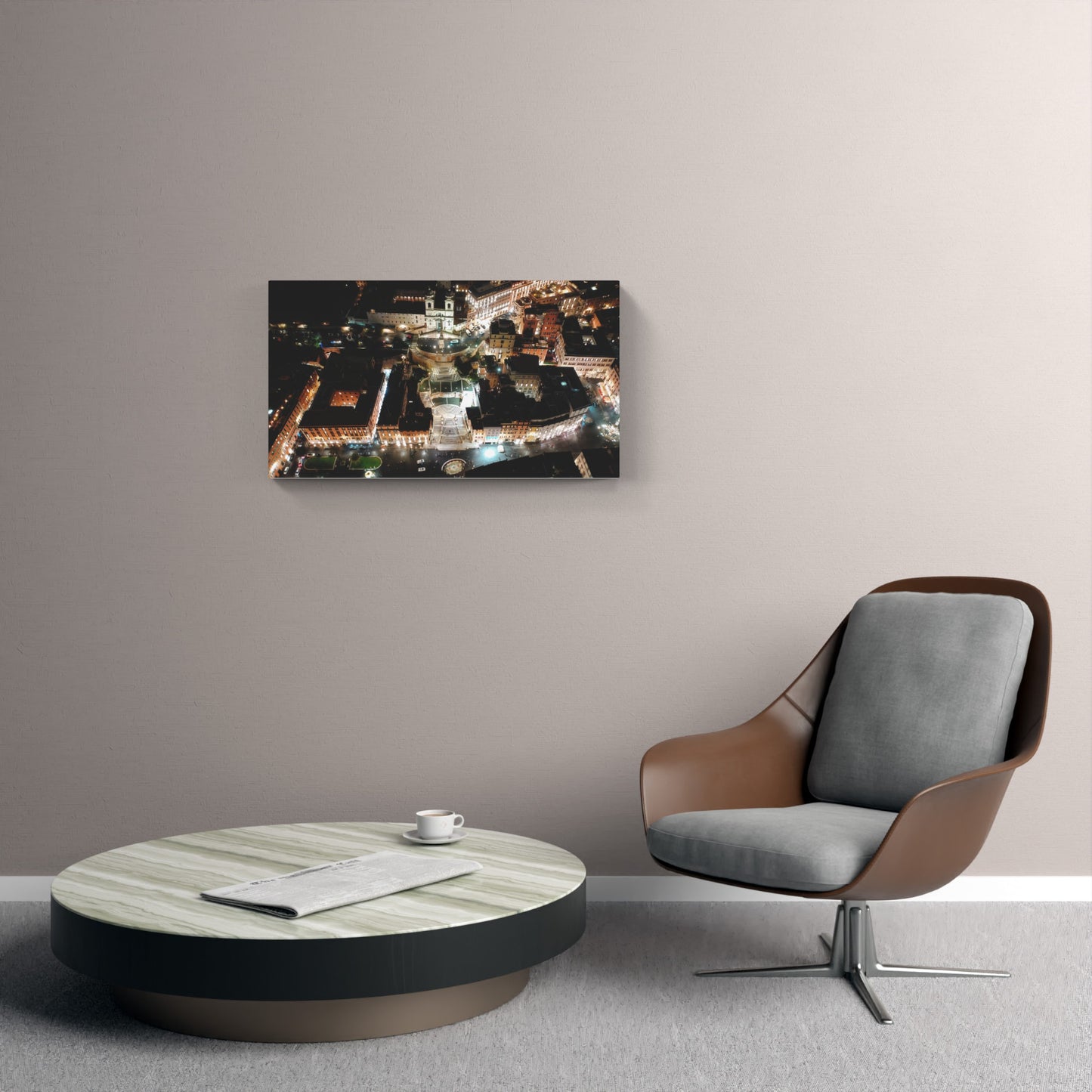 Night view of Piazza di Spagna, Rome