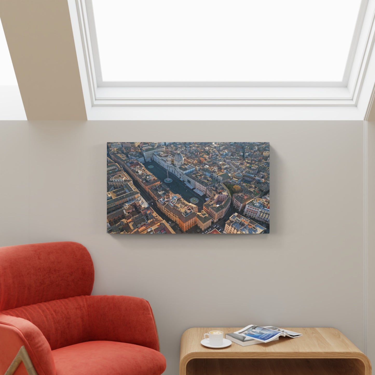 Aerial view of Piazza Navona, Rome