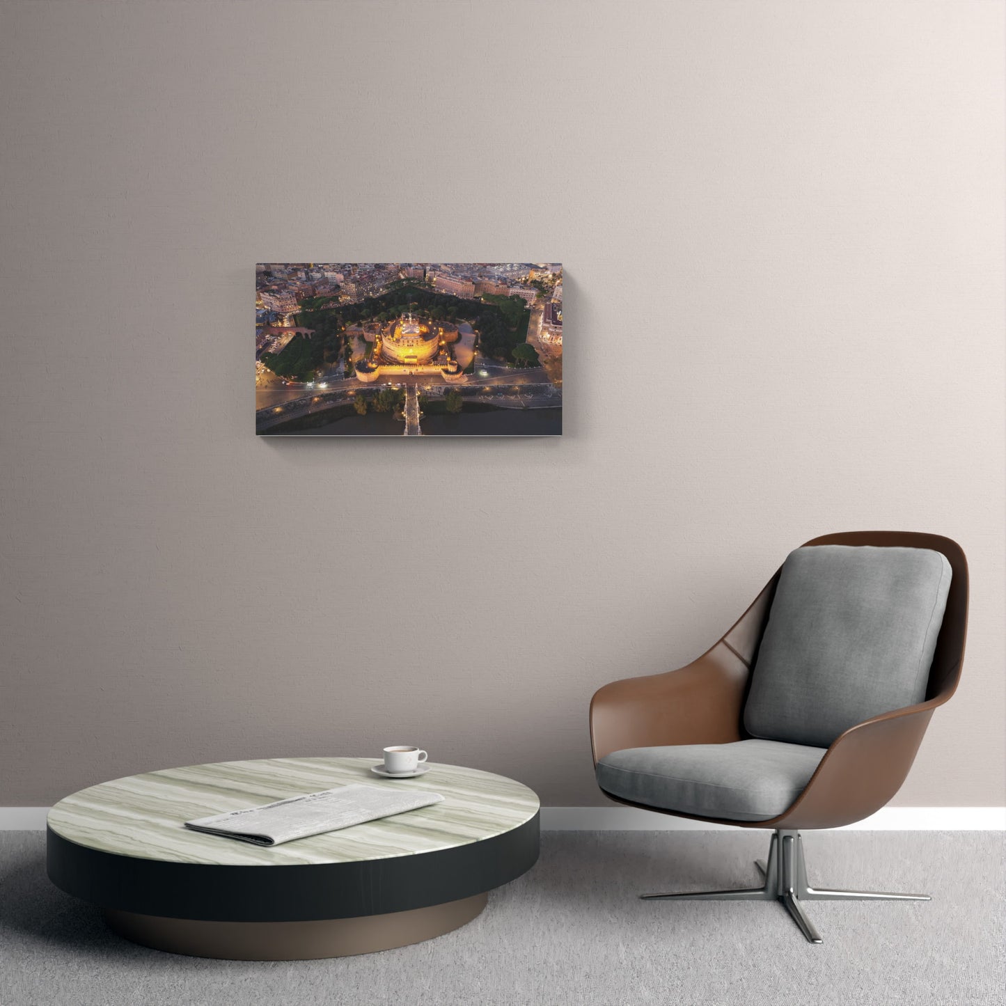 Night view of Castel Sant'Angelo, Rome