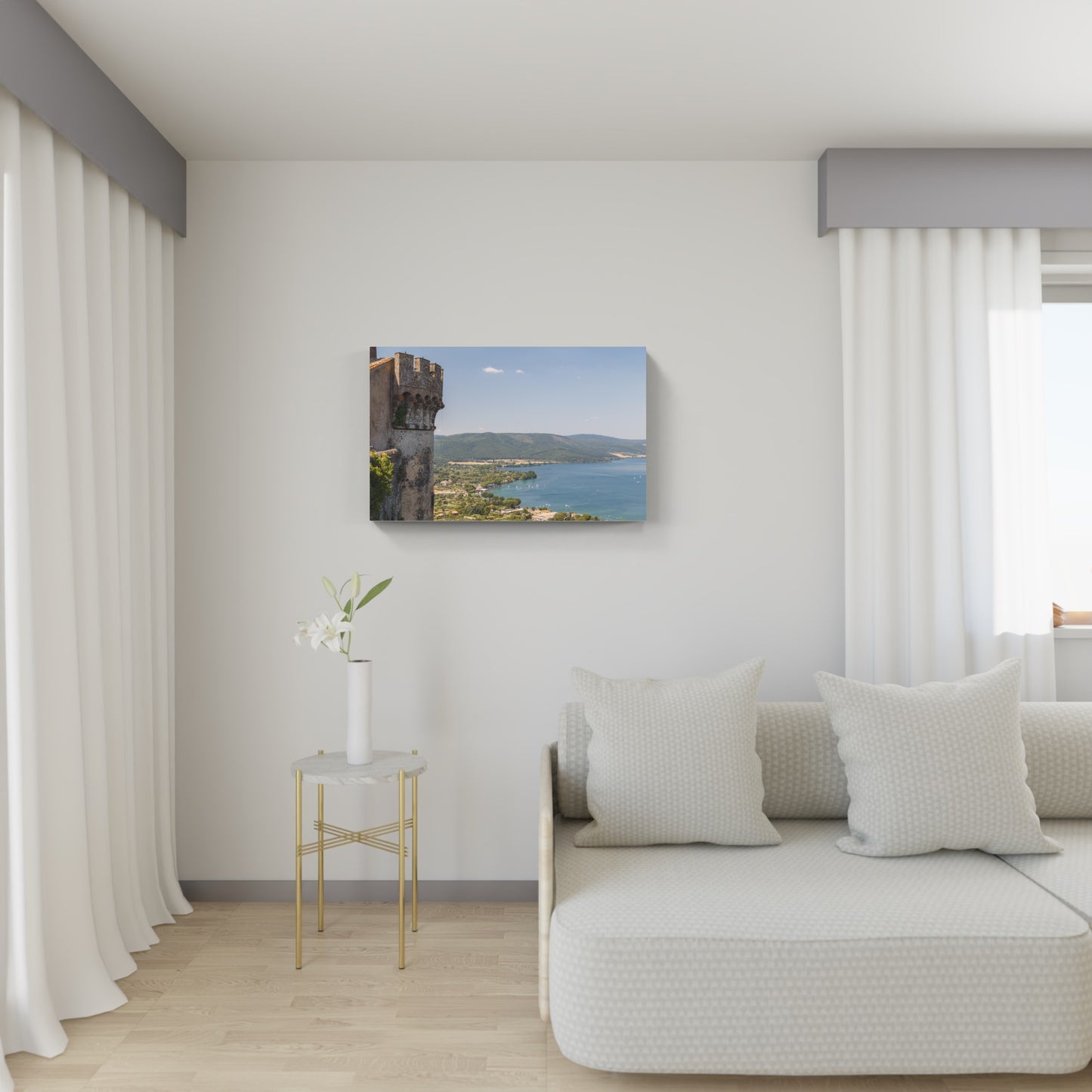 Lake Bracciano from the castle, Rome