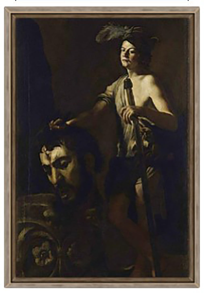 David with the head of Goliath by Giovanni Battista Caracciolo known as Battistello