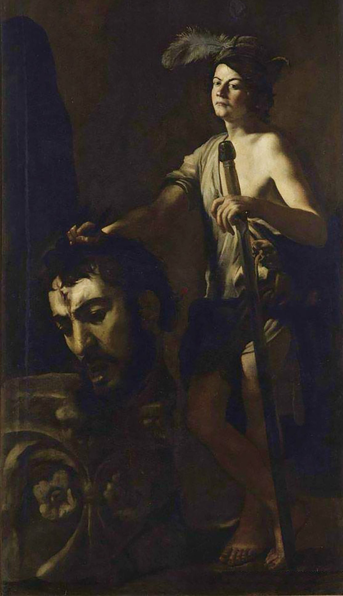 David with the head of Goliath by Giovanni Battista Caracciolo known as Battistello