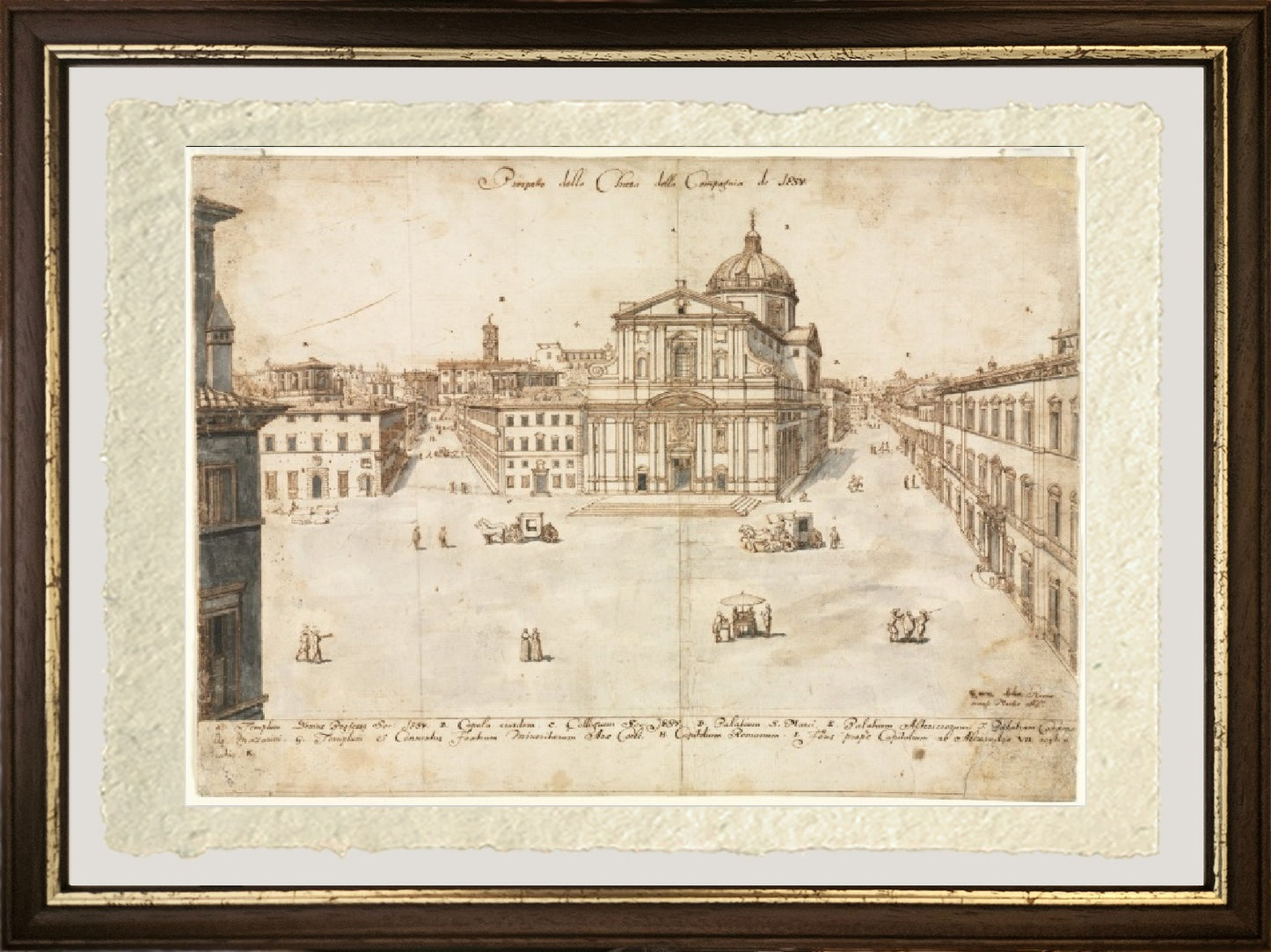 View of Rome with St. Peter's and Castel Sant' Angelo in the Distance, 1685 - Gaspare Vanvitelli - Gaspar van Wittel