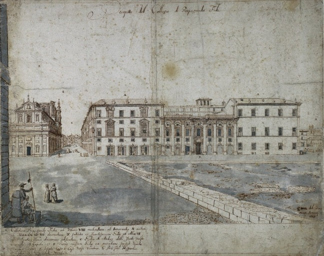 View of Rome with St. Peter's and Castel Sant' Angelo in the Distance, 1685 - Gaspare Vanvitelli - Gaspar van Wittel