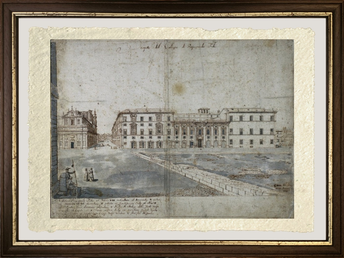 View of Rome with St. Peter's and Castel Sant' Angelo in the Distance, 1685 - Gaspare Vanvitelli - Gaspar van Wittel
