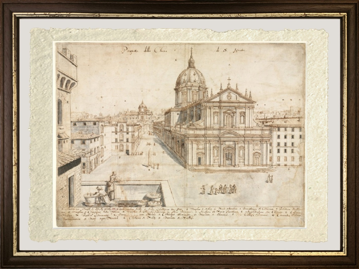View of Rome with St. Peter's and Castel Sant' Angelo in the Distance, 1685 - Gaspare Vanvitelli - Gaspar van Wittel