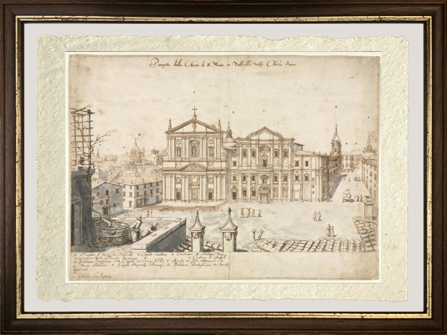 View of Rome with St. Peter's and Castel Sant' Angelo in the Distance, 1685 - Gaspare Vanvitelli - Gaspar van Wittel