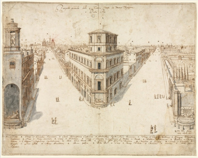 View of Rome with St. Peter's and Castel Sant' Angelo in the Distance, 1685 - Gaspare Vanvitelli - Gaspar van Wittel