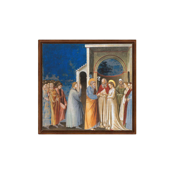 Marriage of the Virgin, Giotto. Reproduction on Amalfi paper