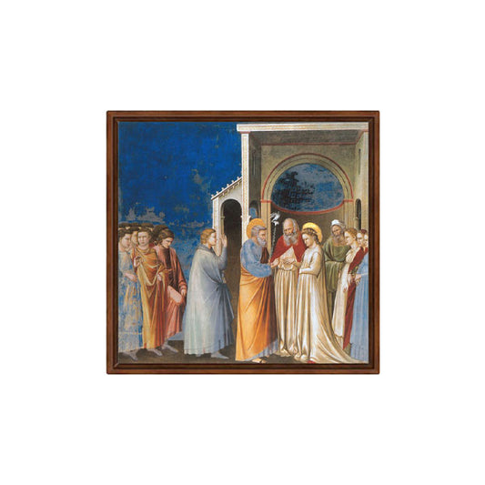 Sposalizio della Vergine, Giotto. Riproduzione su carta Amalfi