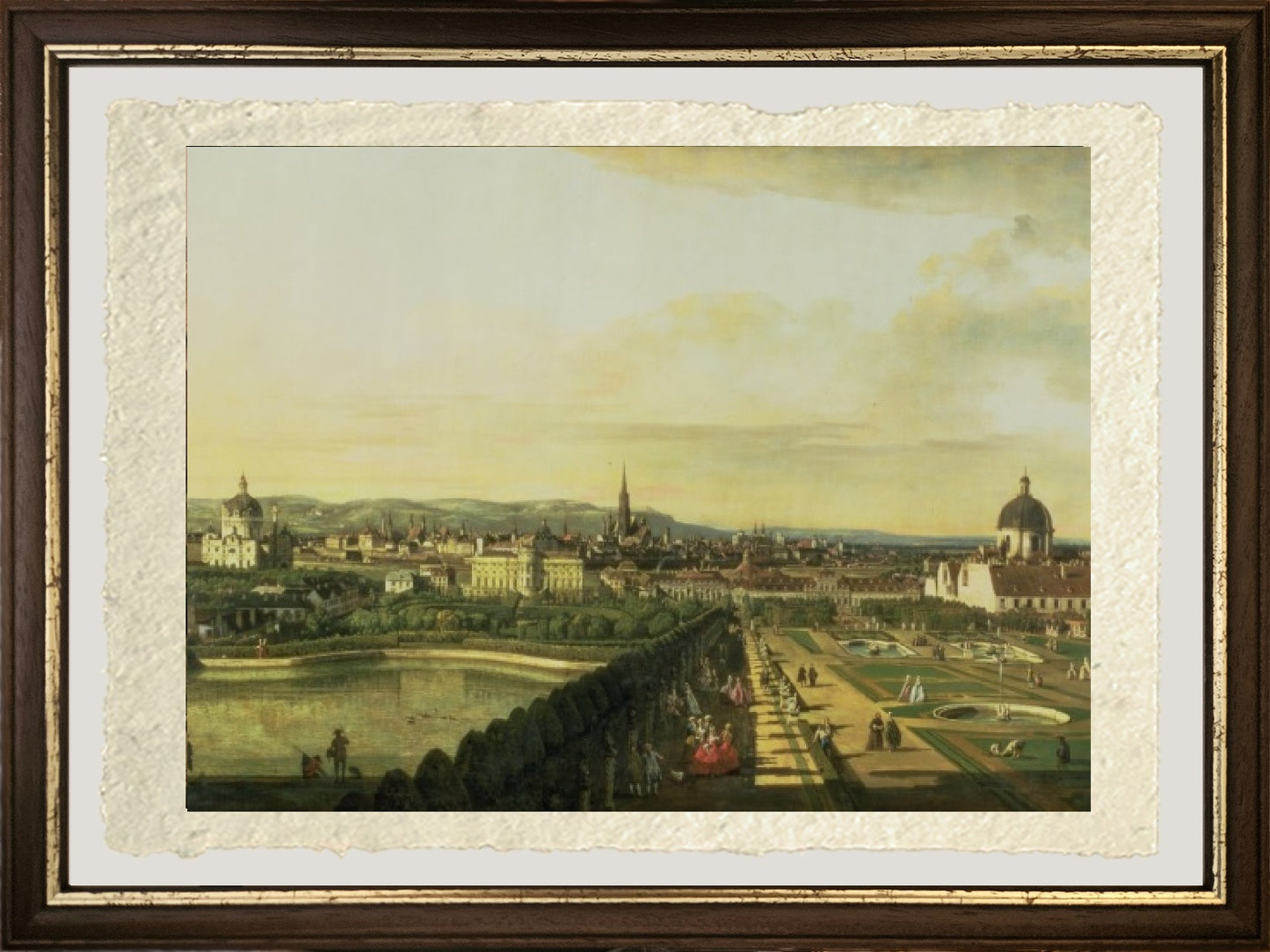 The Belvedere from Gesehen, Vienna - Bernardo Bellotto