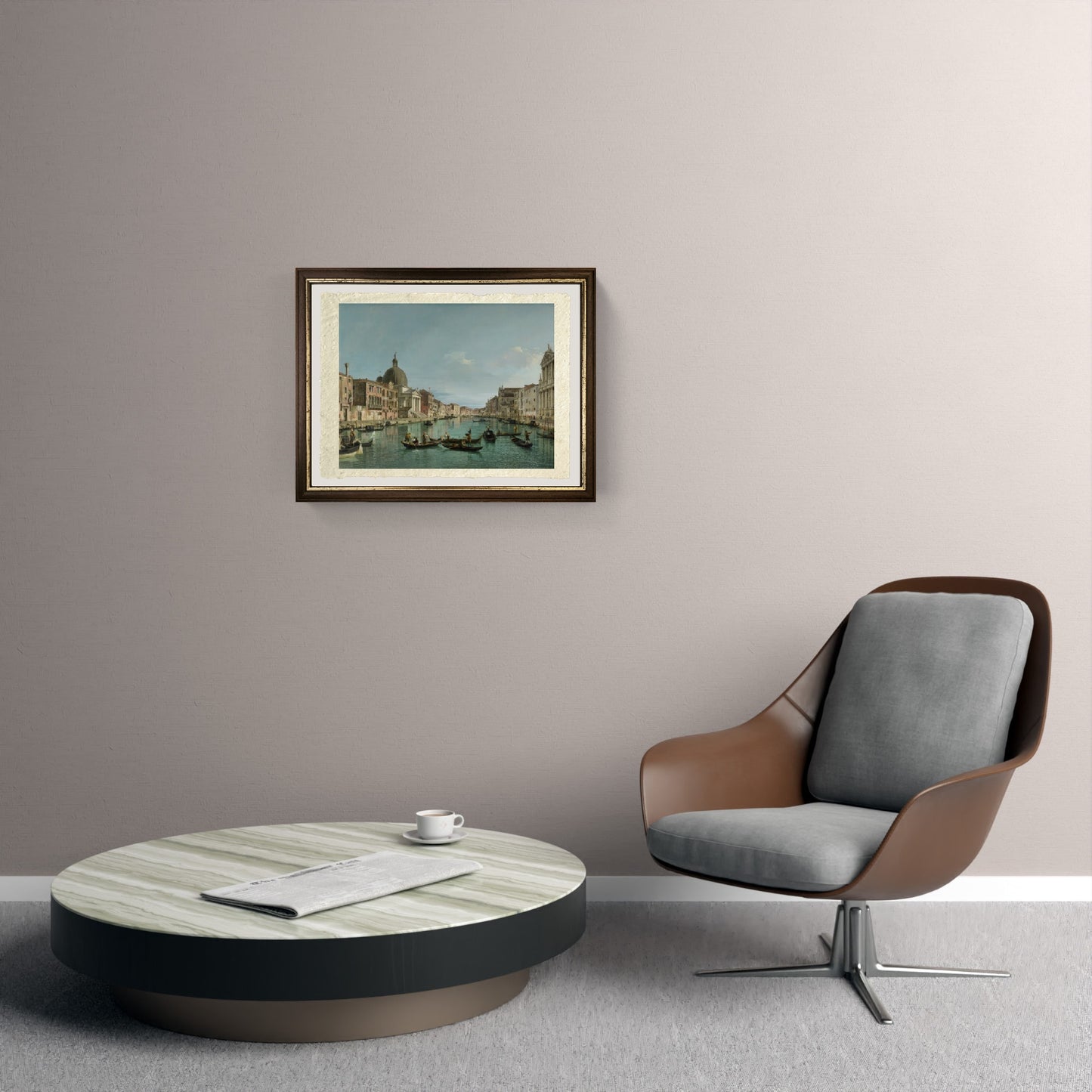 Il Canal Grande a Venezia con San Simeone Piccolo e la chiesa degli Scalzi, 1738 - Giovanni Antonio Canal detto Canaletto