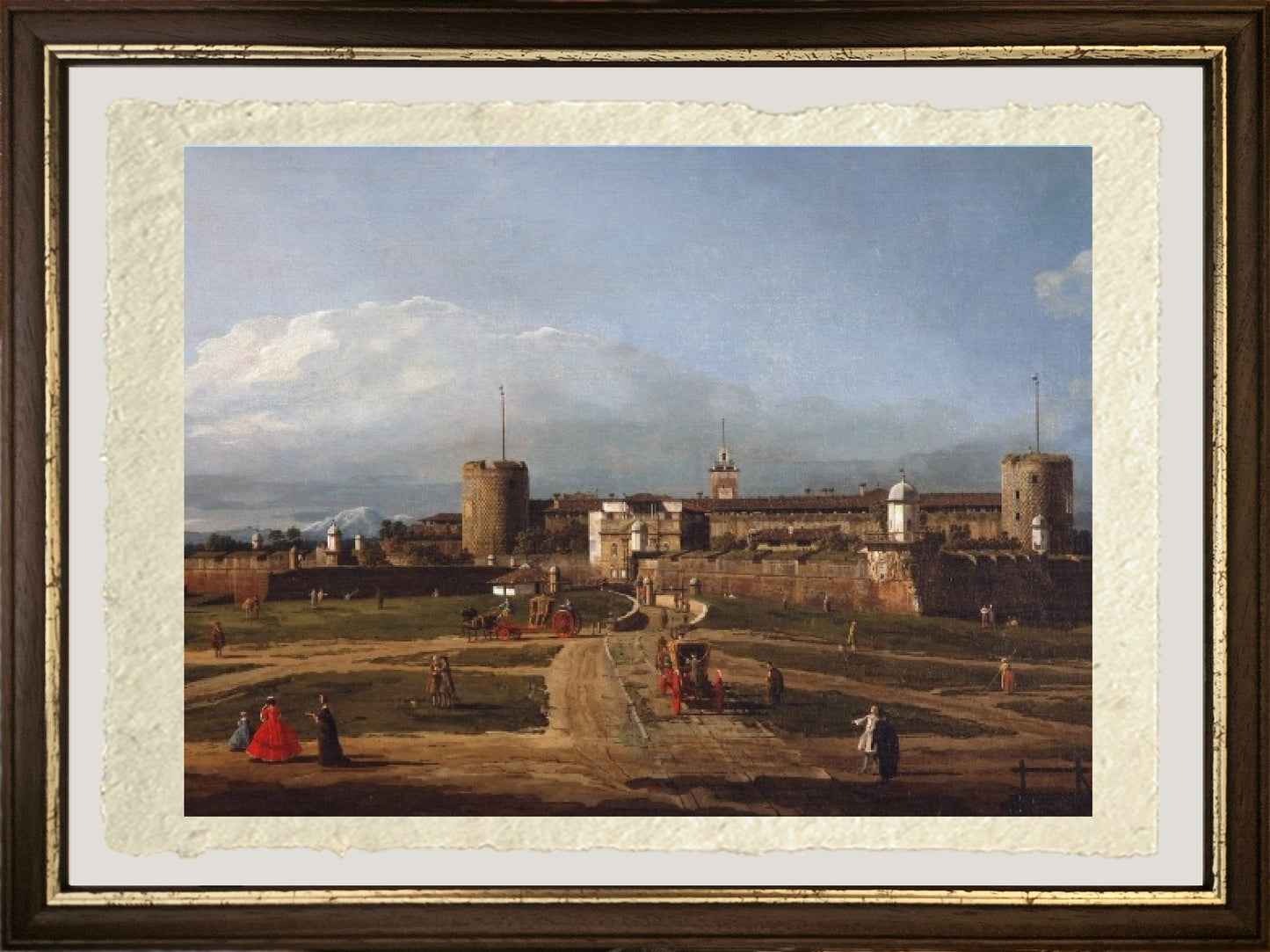 The Sforza Castle in Milan - Bernardo Bellotto