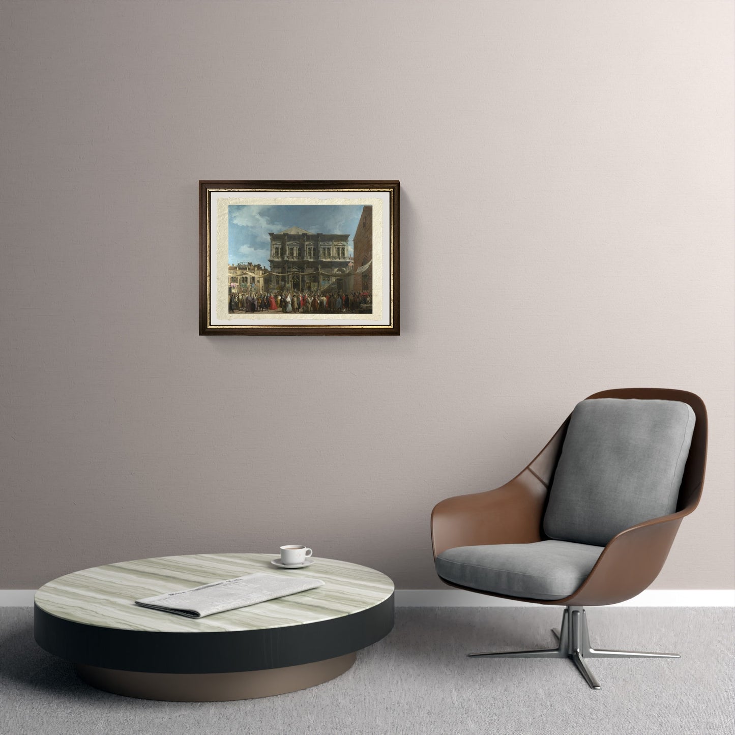 The Doge visits the Church and School of San Rocco, 1735 - Giovanni Antonio Canal known as Canaletto