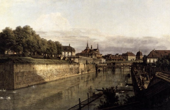 The Zwinger Moat in Dresden - Bernardo Bellotto