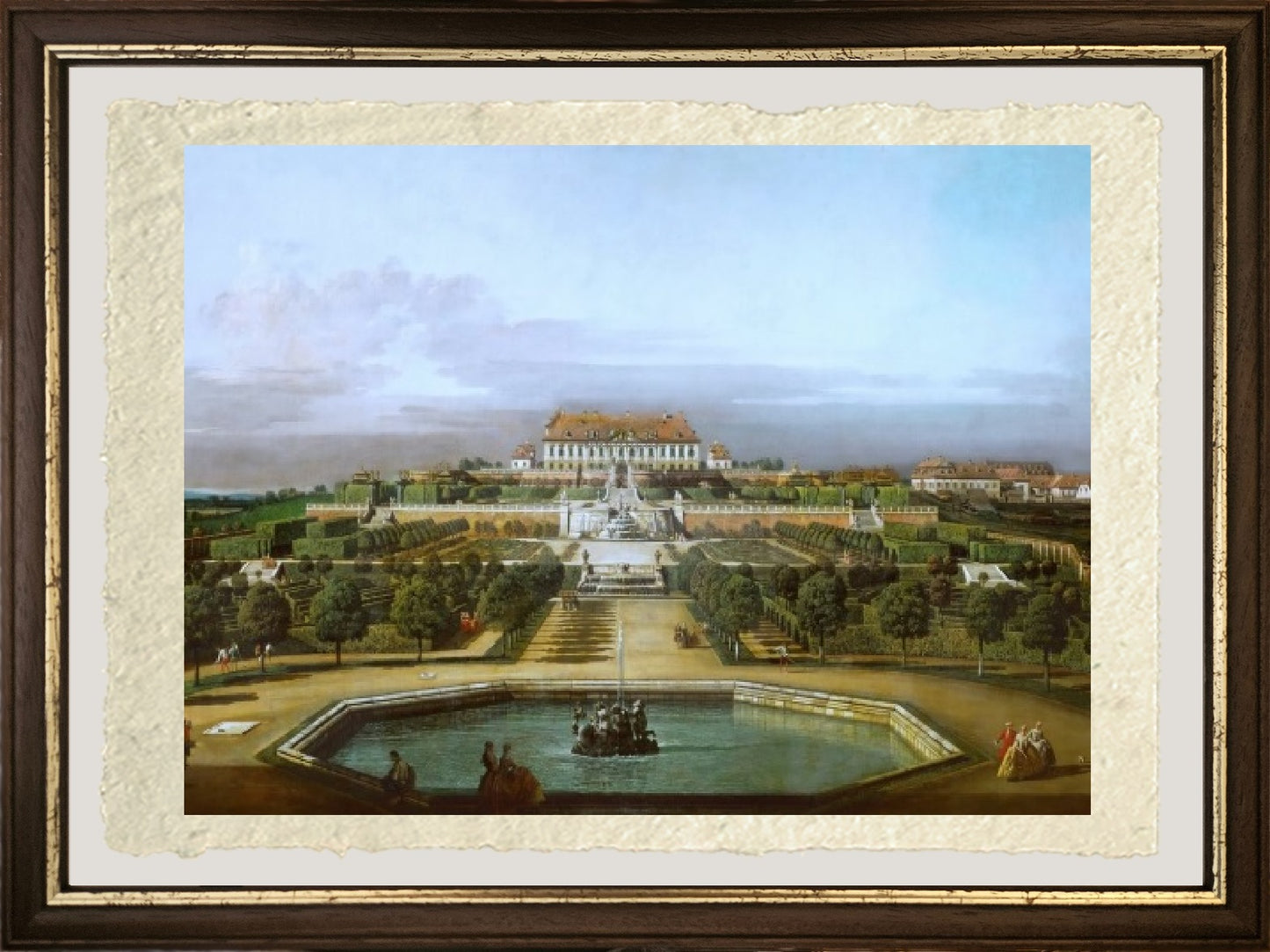Schlosshof Imperial Palace, garden side - Bernardo Bellotto