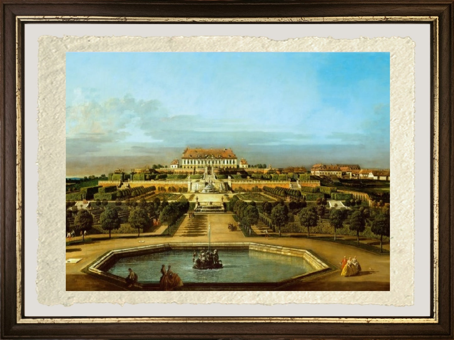 Schlosshof Imperial Palace, garden side - Bernardo Bellotto