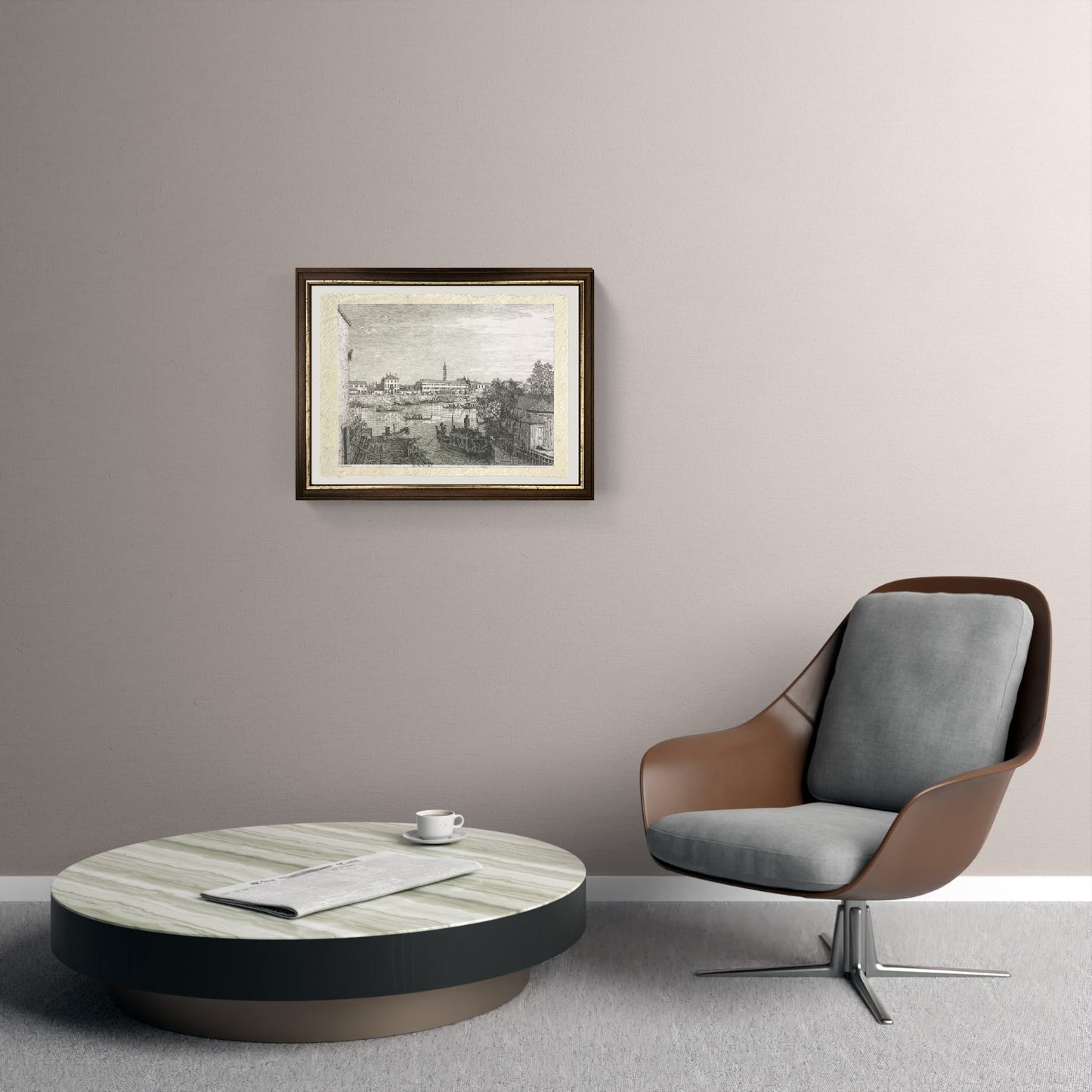 The Port of Dolo - Giovanni Antonio Canal, known as Canaletto