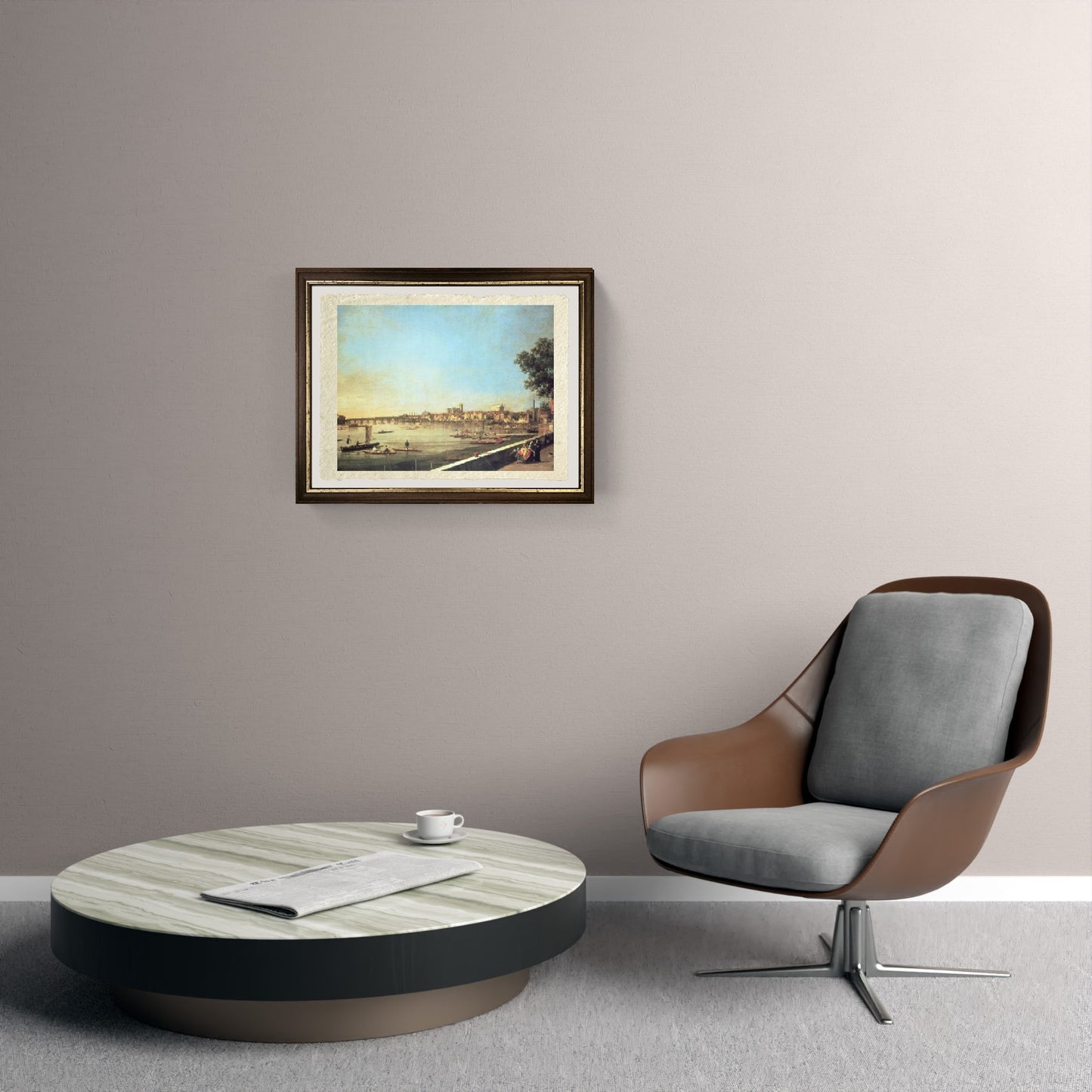 Il Tamigi a Westminster e Whitehall dalla terrazza di Somerset House - Giovanni Antonio Canal detto Canaletto