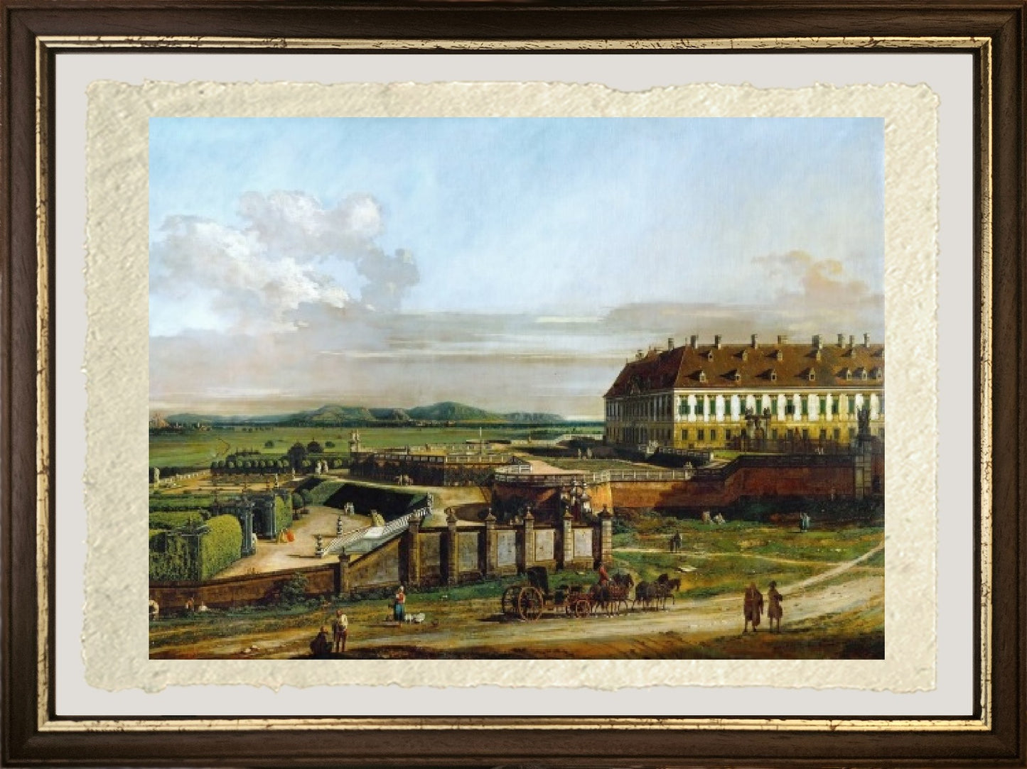 The Schlosshof castle seen from the north - Bernardo Bellotto