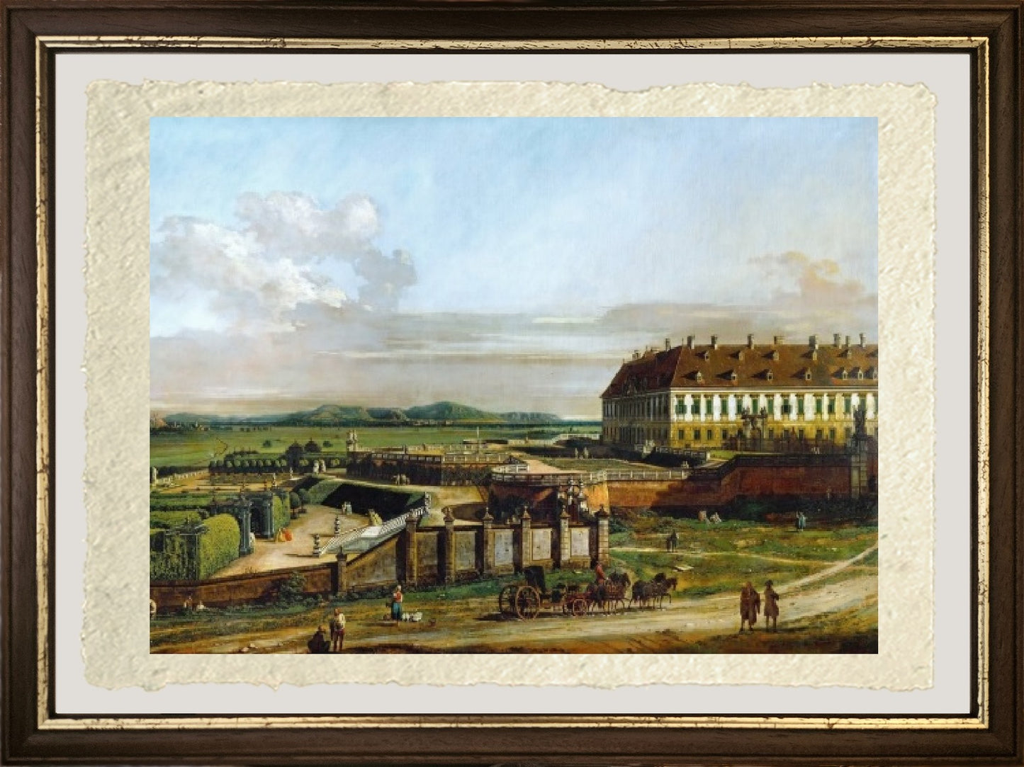 Il castello di Schlosshof visto da nord - Bernardo Bellotto