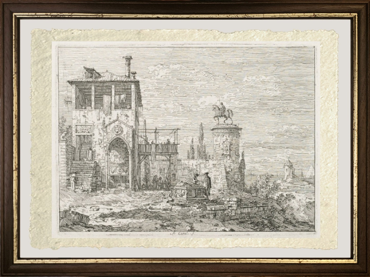 Il monumento equestre - Giovanni Antonio Canal detto Canaletto