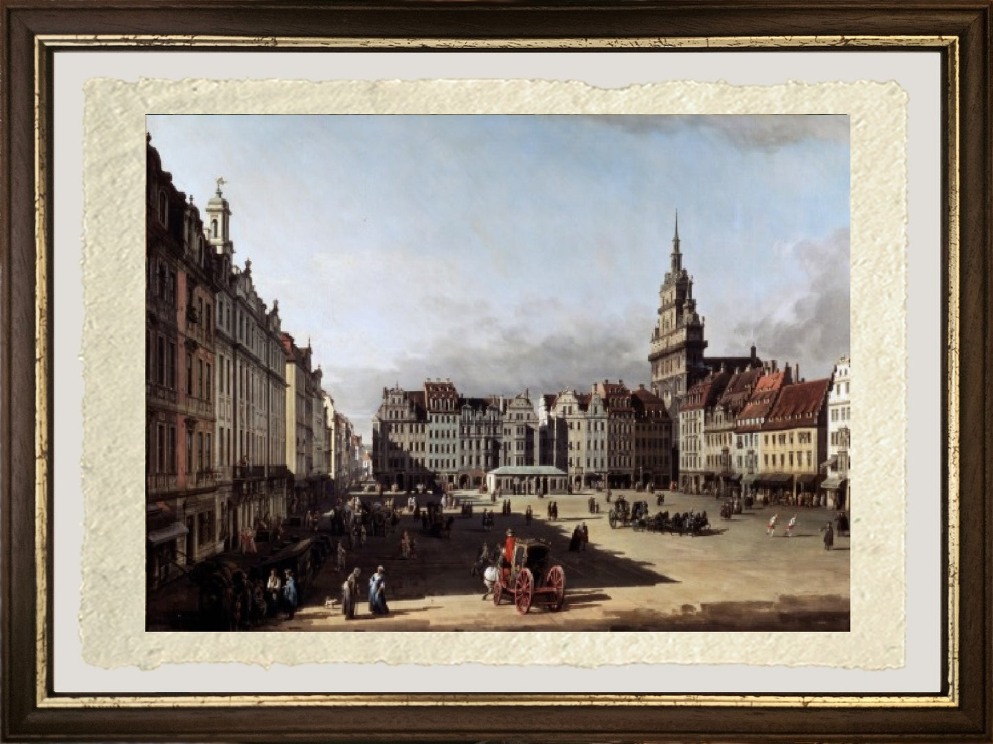 Il vecchio mercato di Dresda, 1750 - Bernardo Bellotto