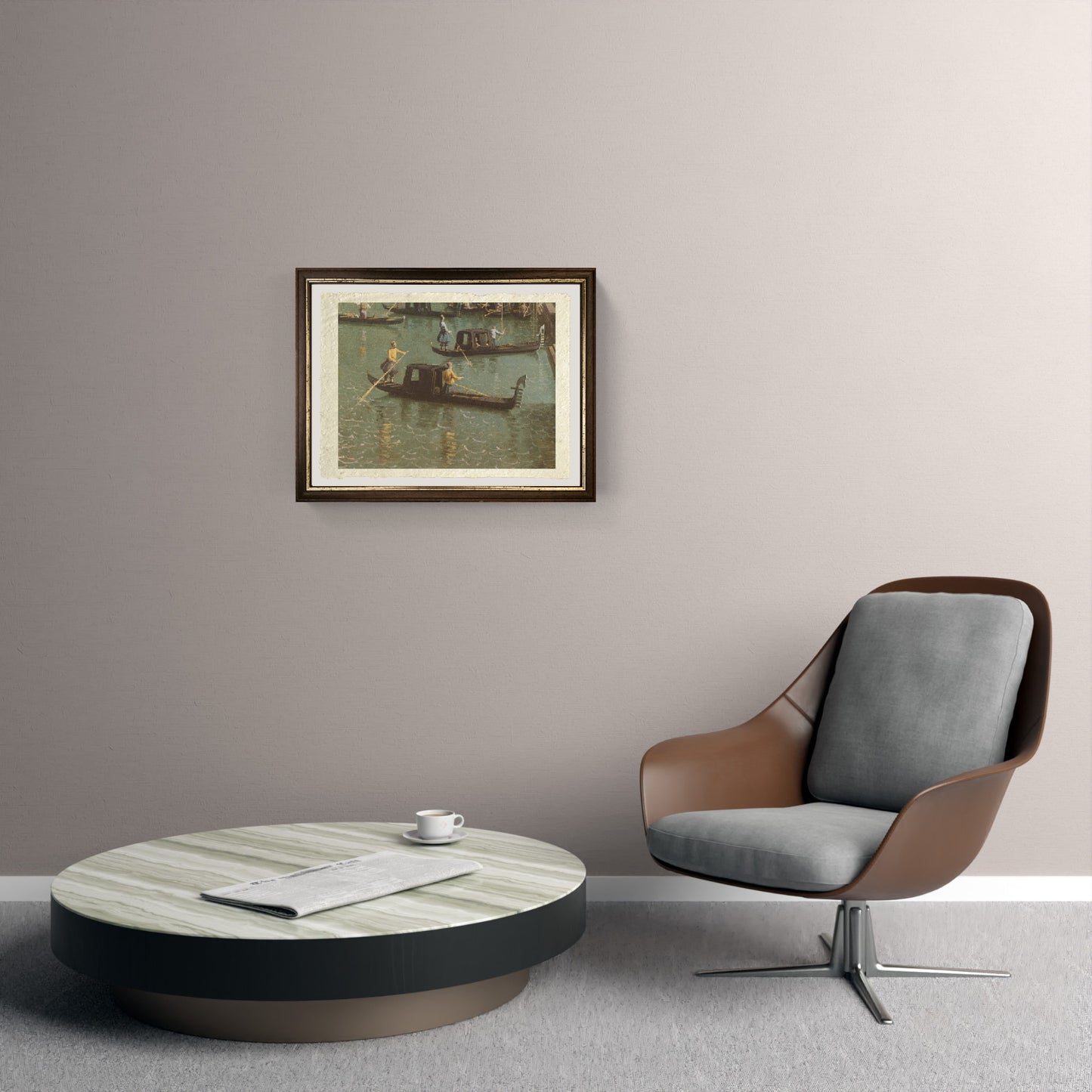 The Entrance to the Grand Canal (detail) - Giovanni Antonio Canal, known as Canaletto