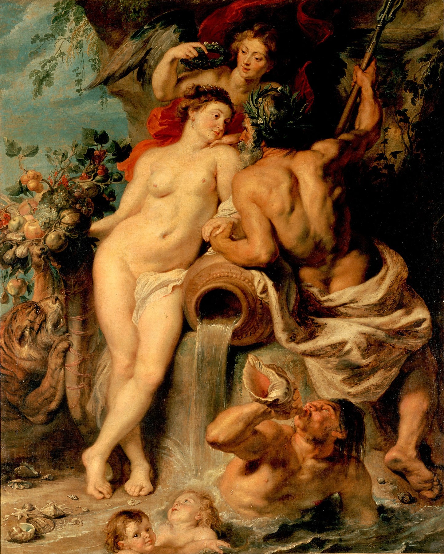 L'unione della Terra e dell'acqua - Peter Paul Rubens su pregiata carta Amalfi