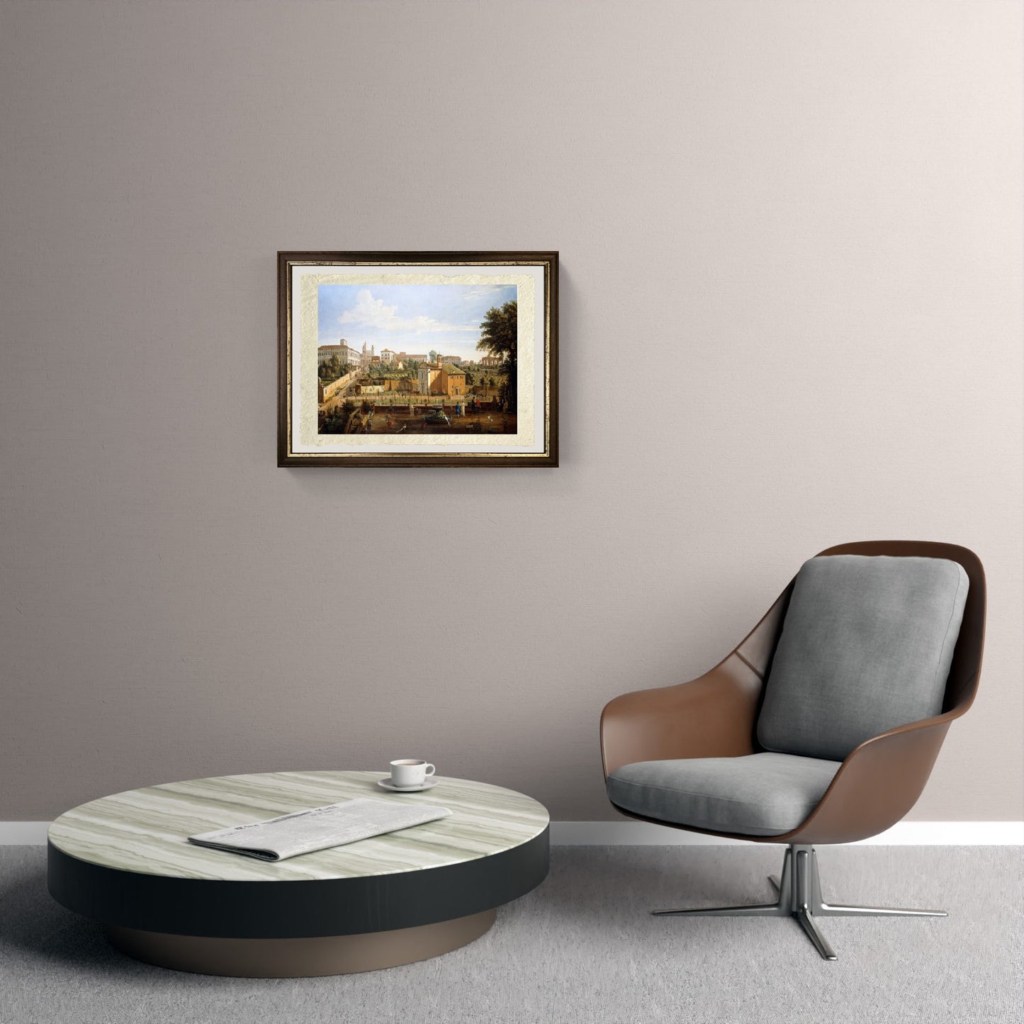 The church of SS. Marcellino and Pietro, from the Vigna Cicciolini - Gaspare Vanvitelli - Gaspar van Wittel