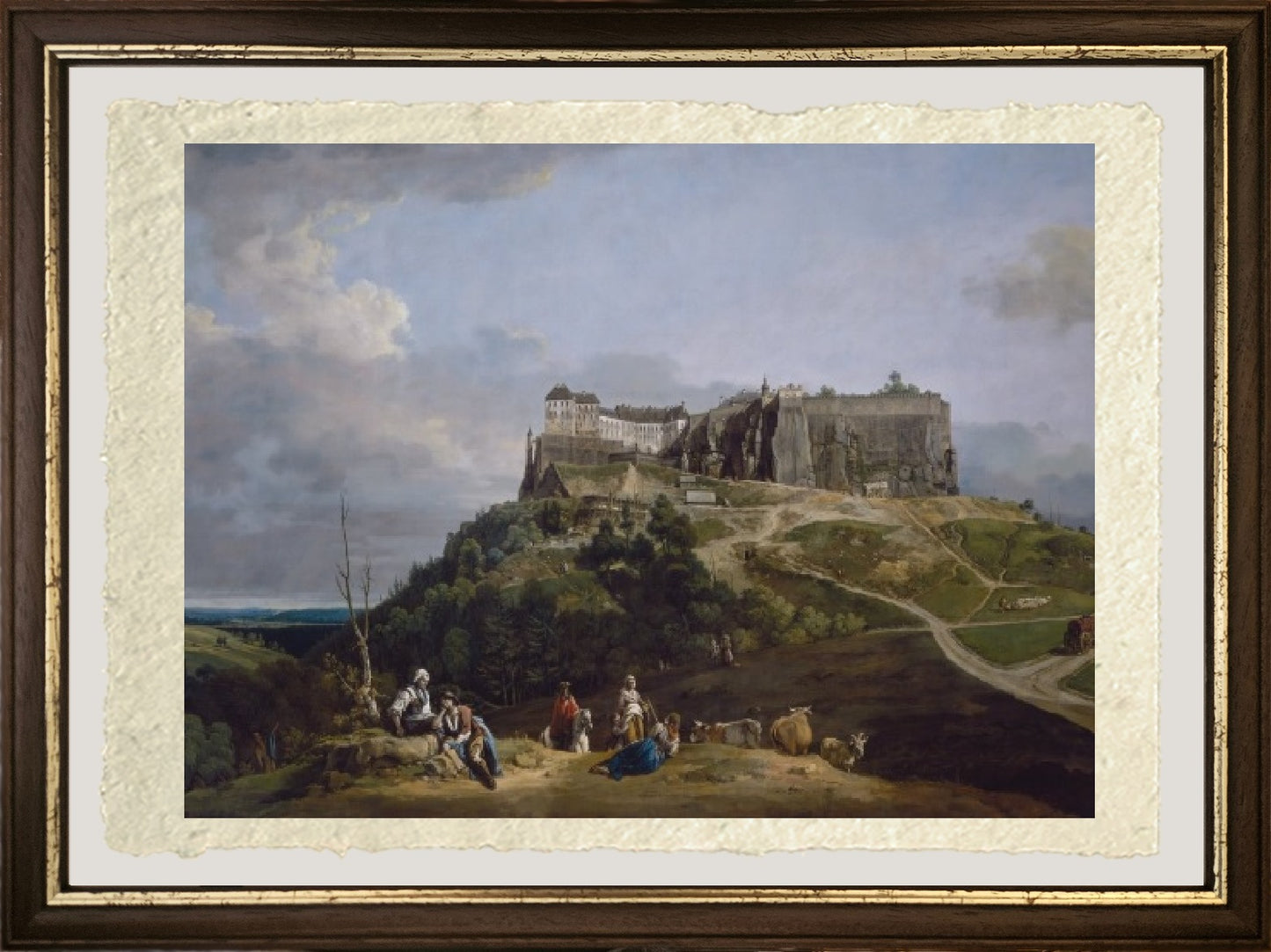 The Königstein Fortress - Bernardo Bellotto