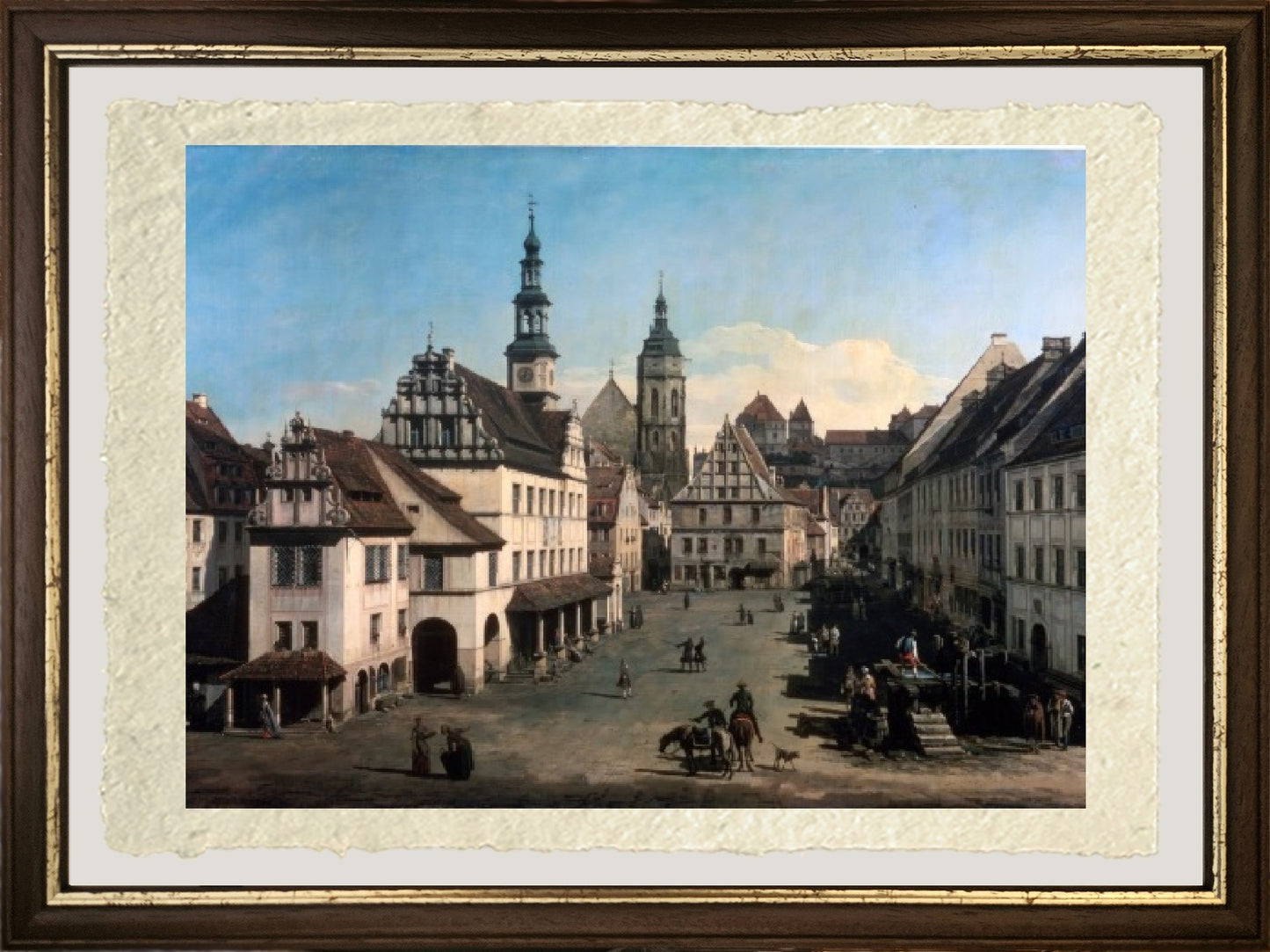 La piazza del mercato a Pirna, 1752 - Bernardo Bellotto