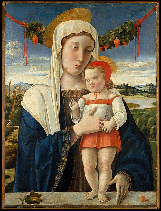 Madonna Lehman - Giovanni Bellini su pregiata carta Amalfi