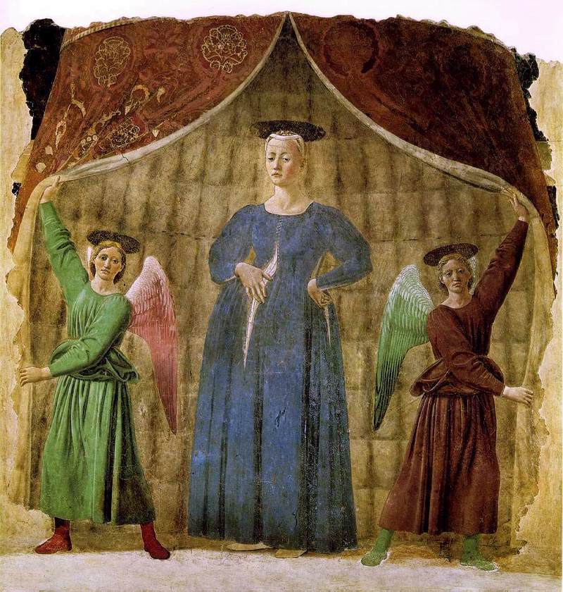 Madonna del parto - Piero della Francesca su carta Amalfi