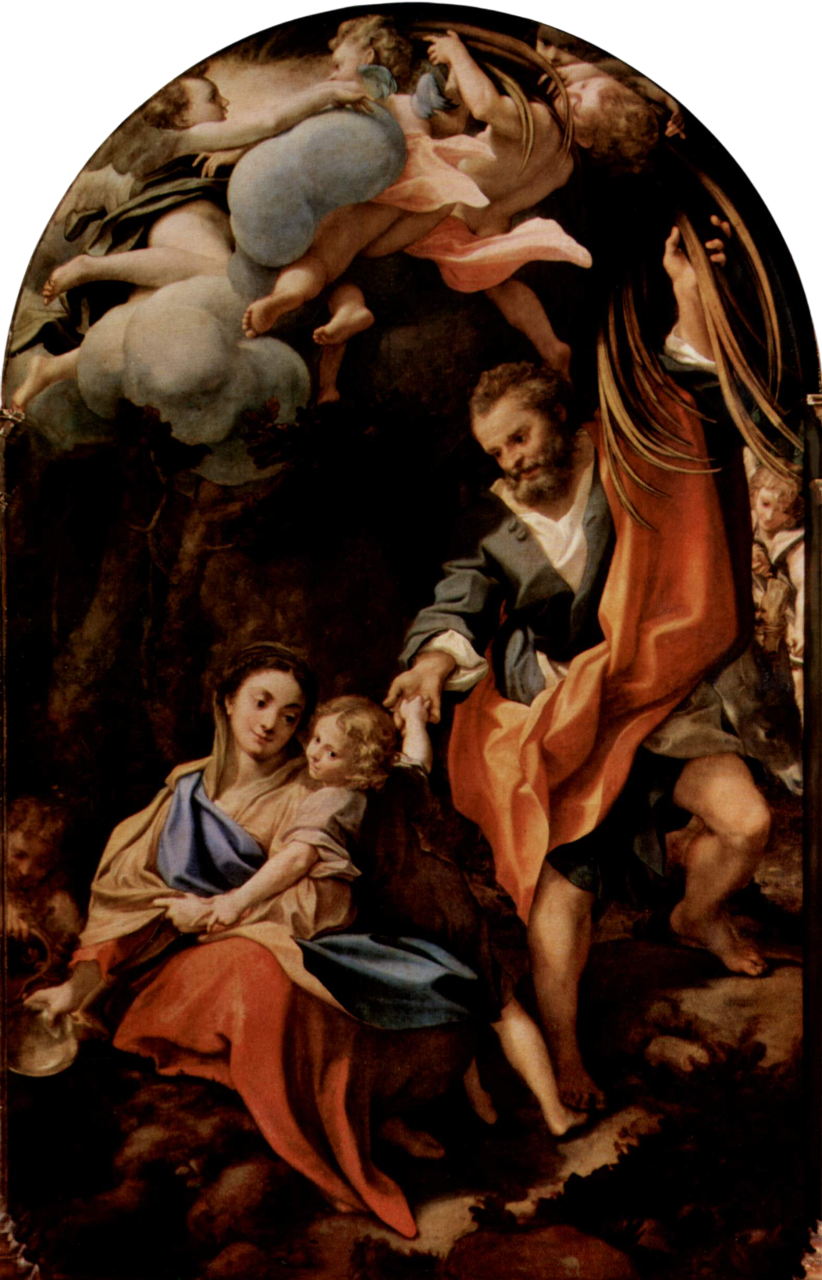 Madonna della Scodella - Correggio - Antonio Allegri su pregiata carta Amalfi