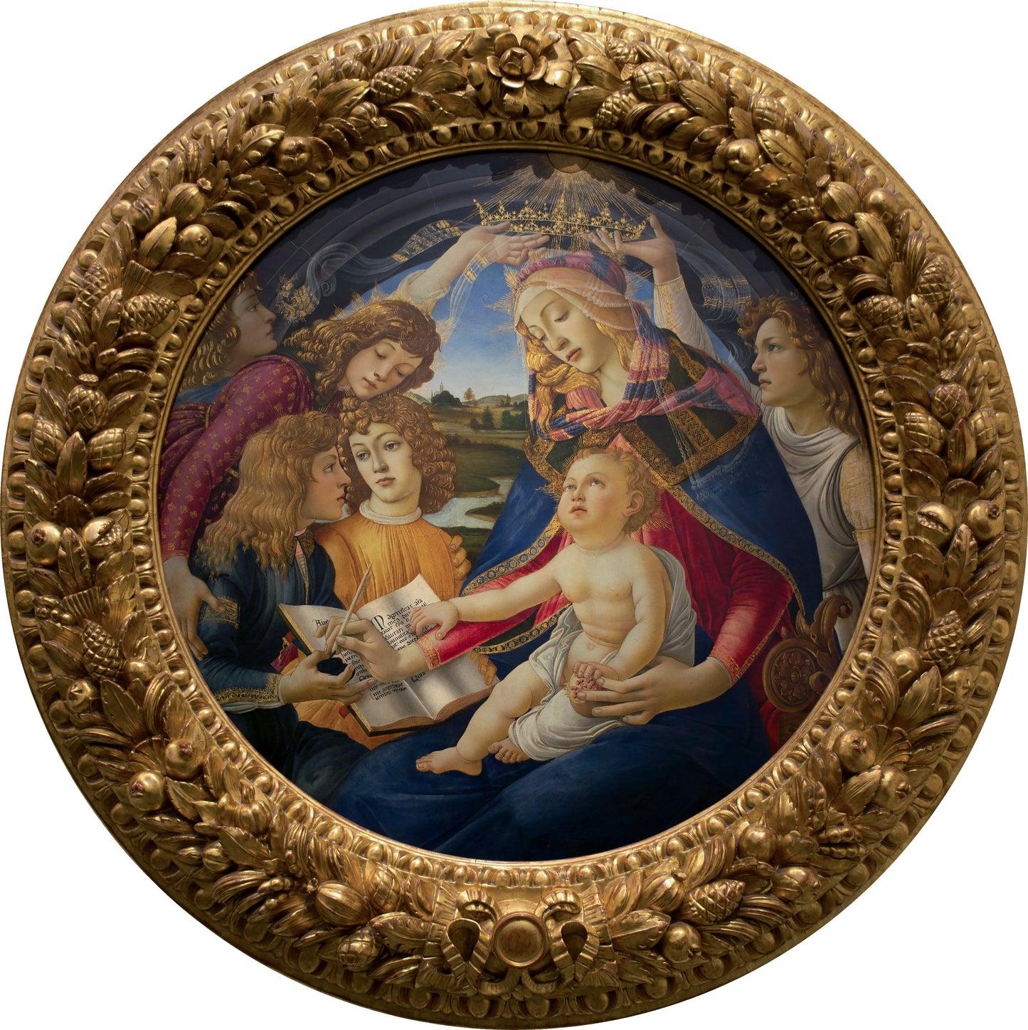 Madonna del Magnificat - Sandro Botticelli su carta Amalfi