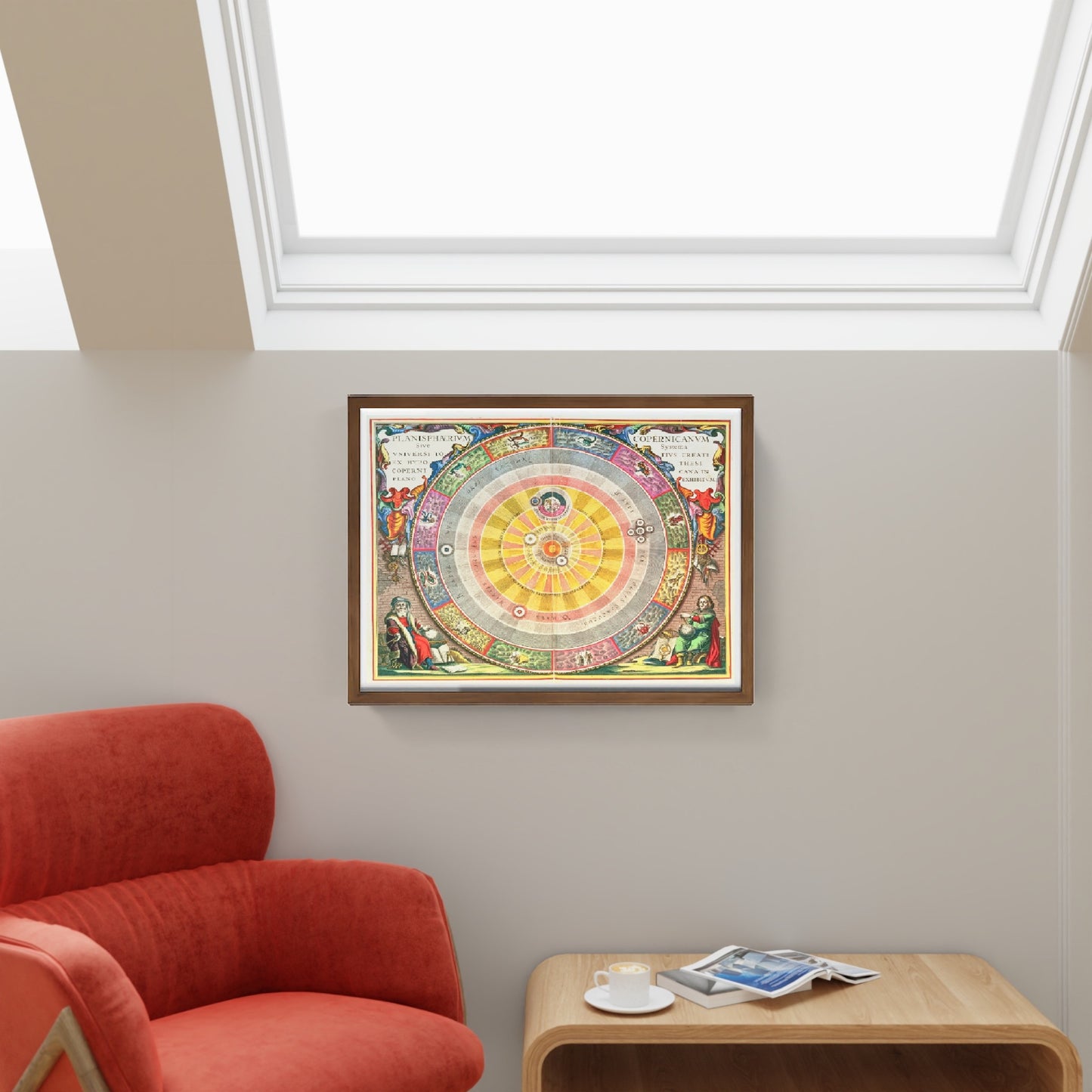 Mappa del Sistema Copernicano - Andreas Cellarius